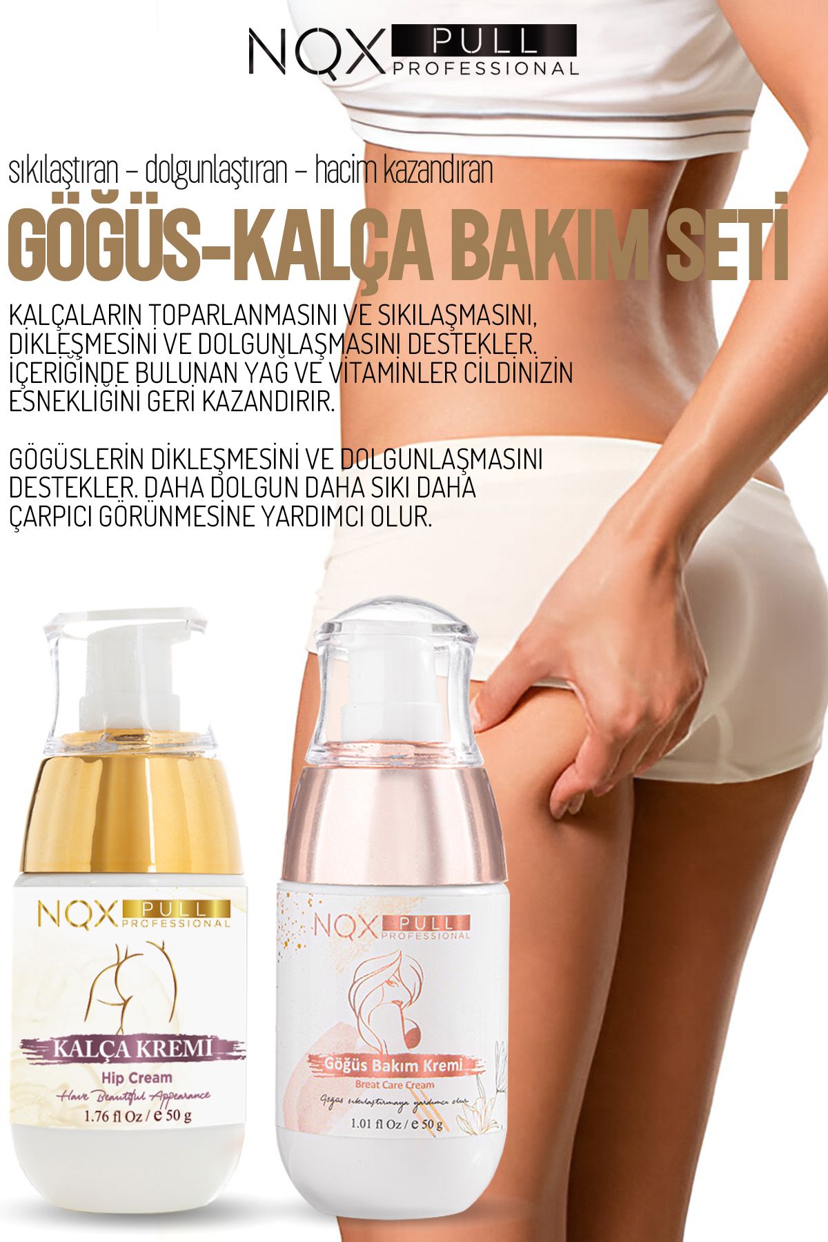 Gögüs Dikleştirme Ve Kalca Toparlamaya Yardımcı 2 Li Özel Set