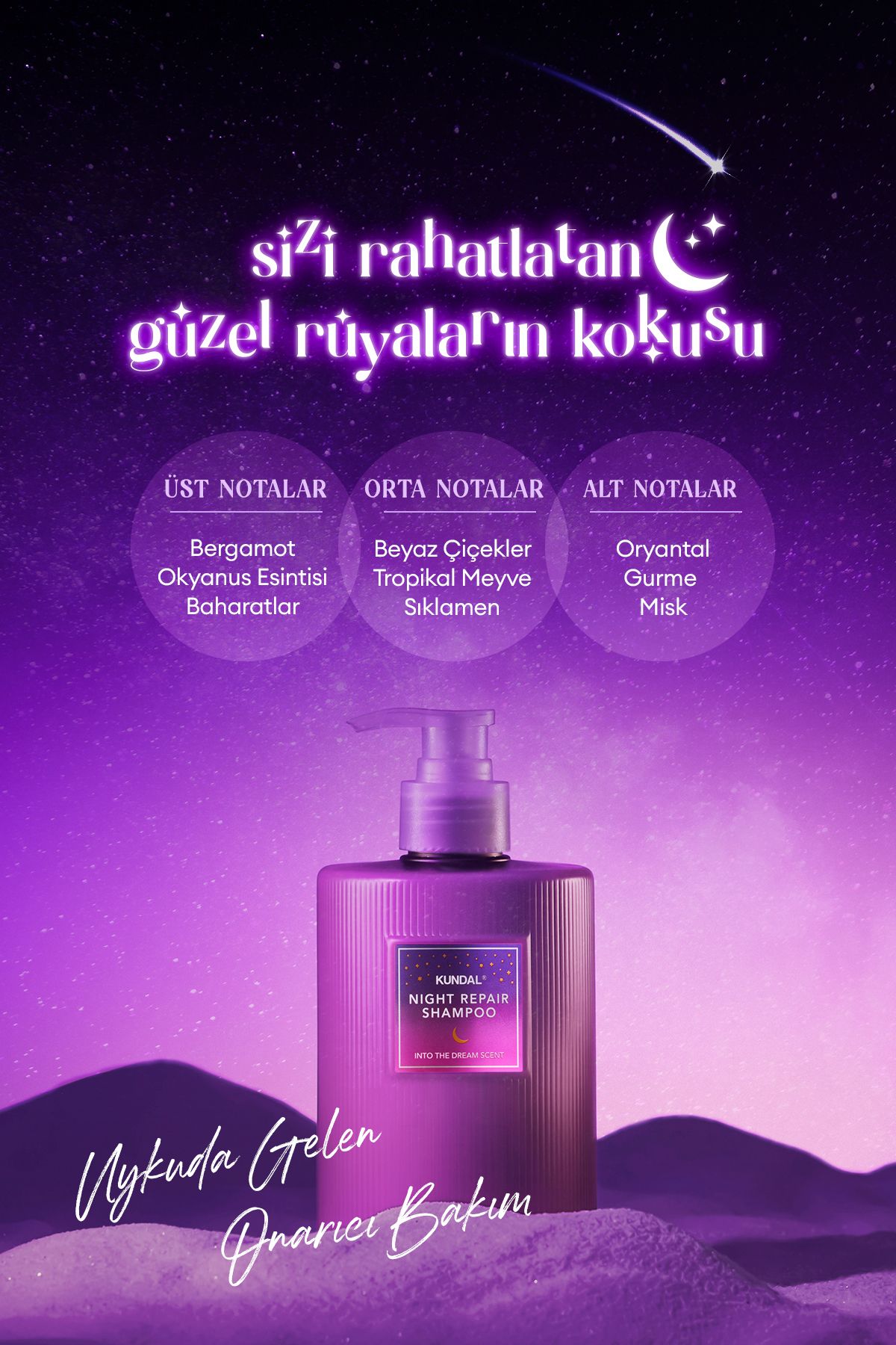 Yoğun Onarıcı Nemlendirici Ve Şekillendirici Bakım Şampuanı Night Repair Shampoo 470ml