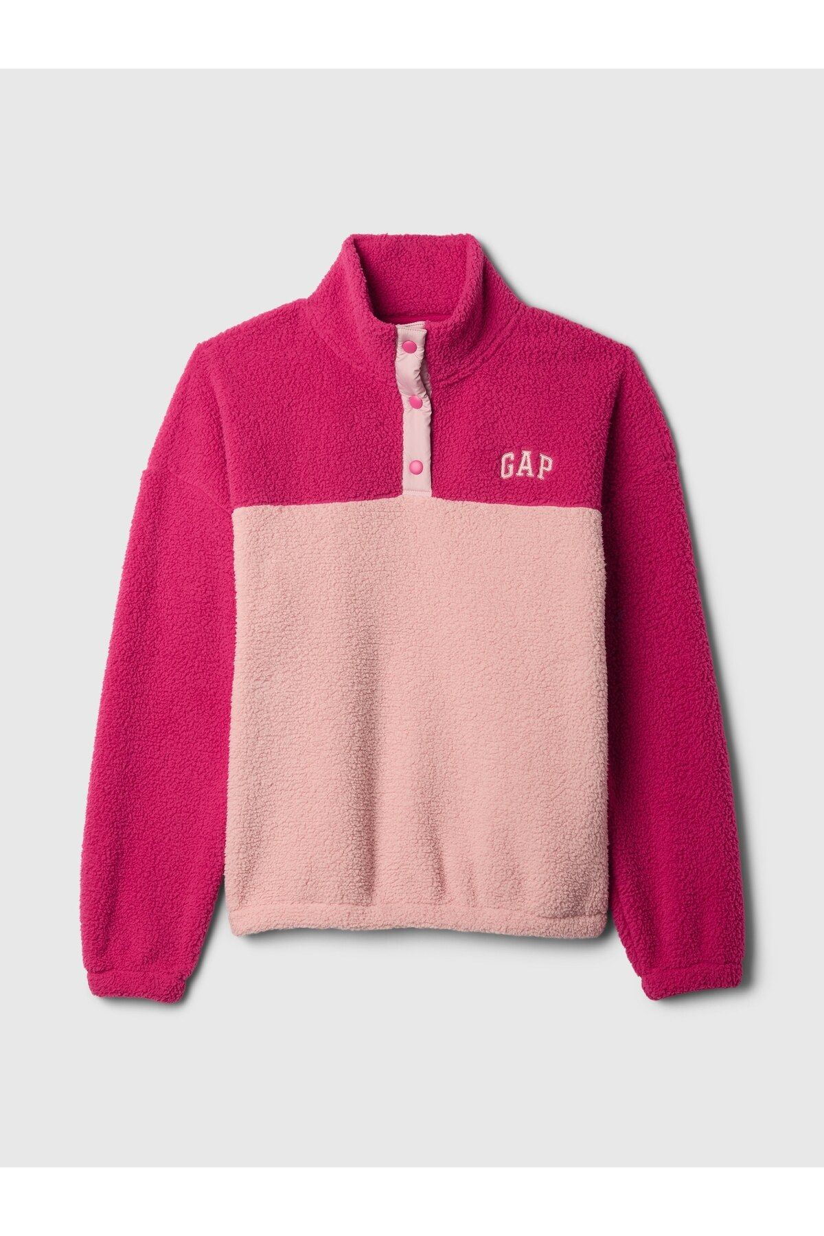 Kadın Pembe Geri Dönüştürülmüş Gap Logo Fleece Sweatshirt