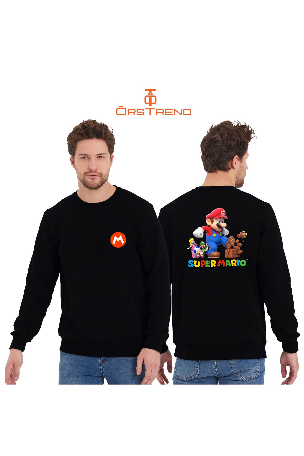 ÖRSTRENDSuper Mario BaskılıUnisex Bisiklet Ya...