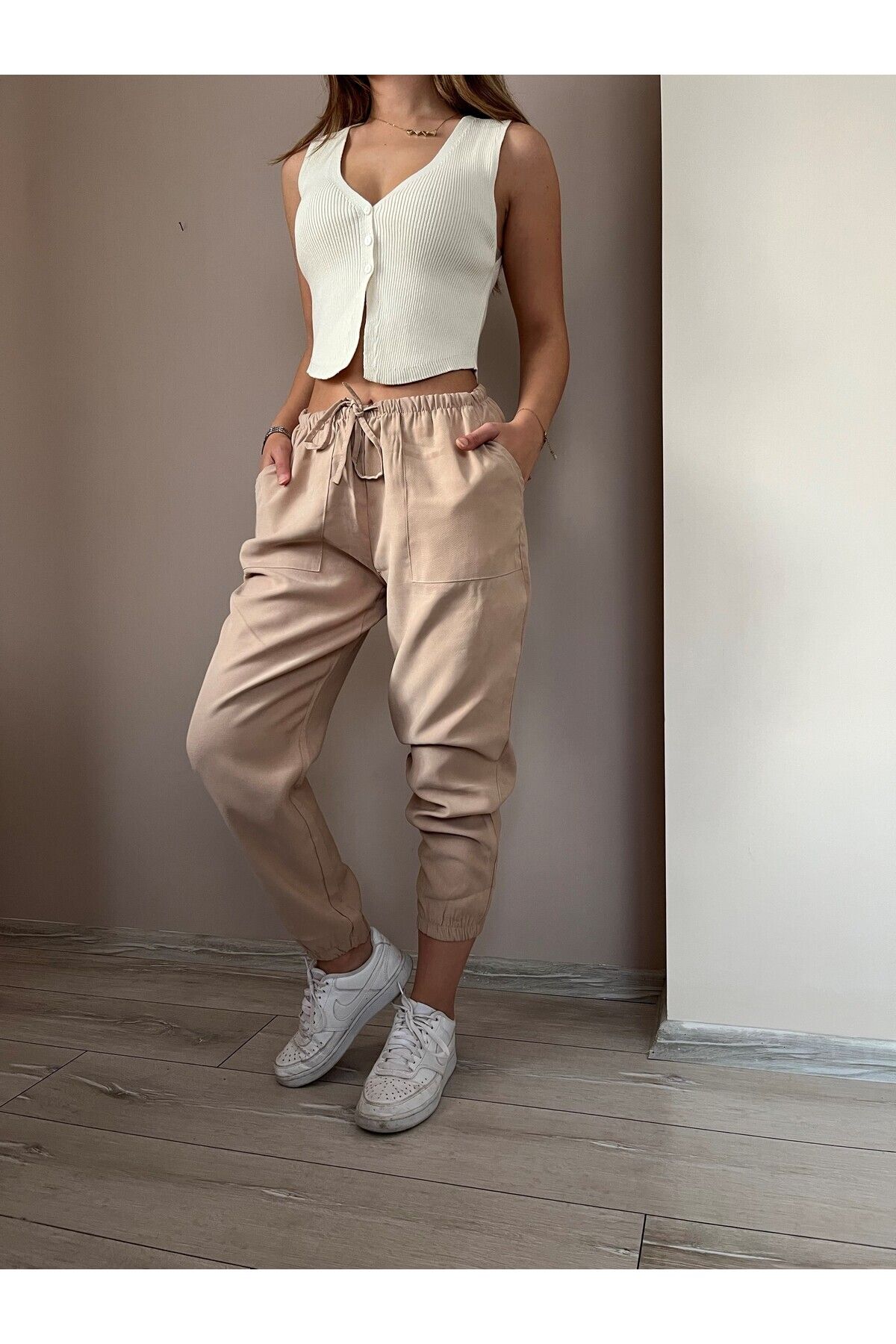 JOGGER PANTOLON CAMEL