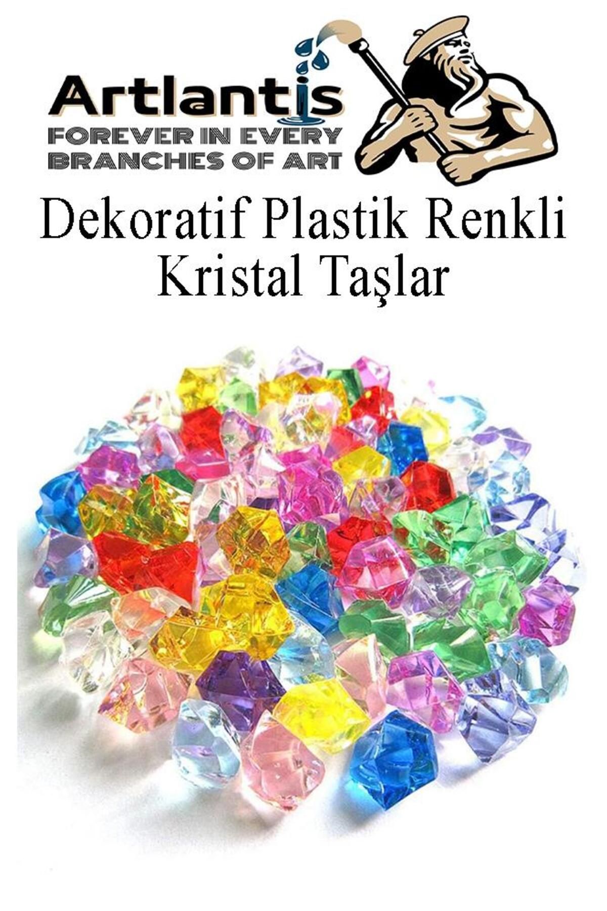 Artlantis Dekoratif PlastikRenkli Kristal Taş...