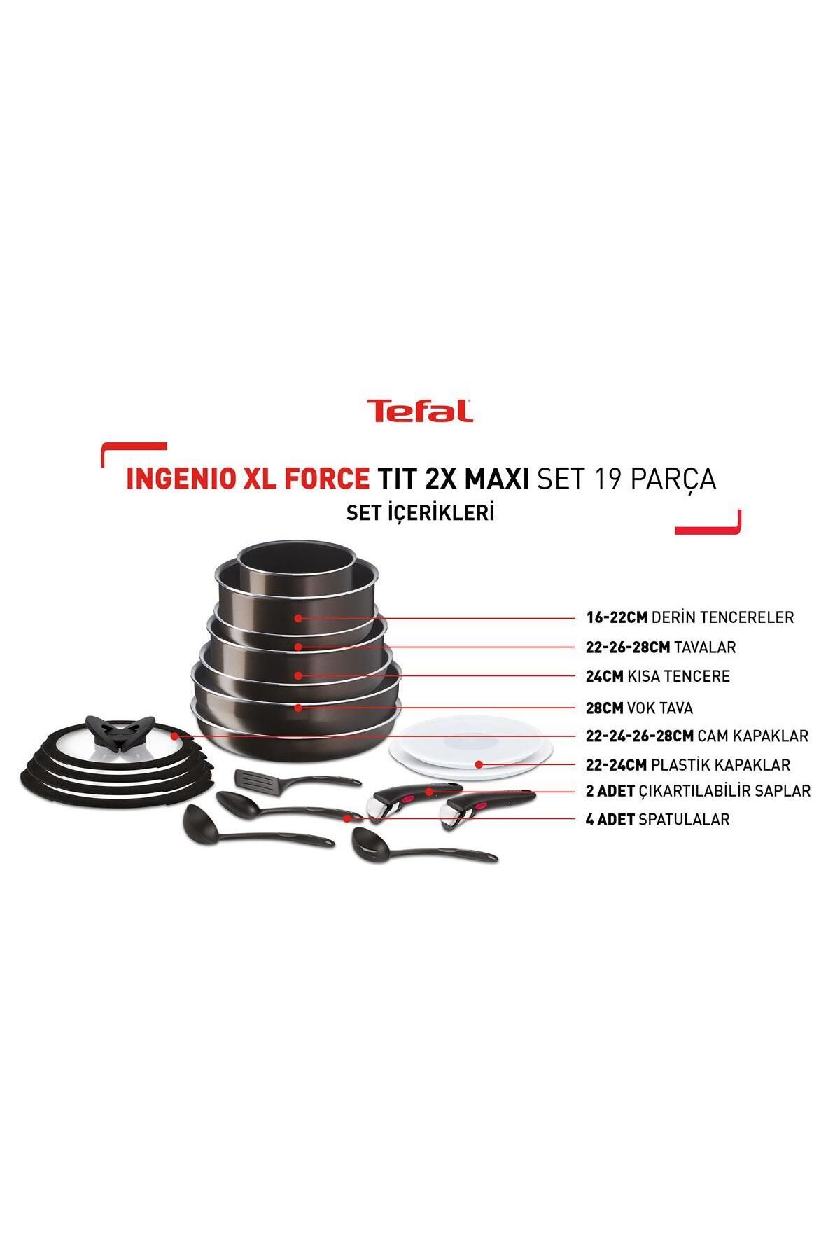 Ingenio XL Force Titanyum 2X Maxi Set 19 Parça