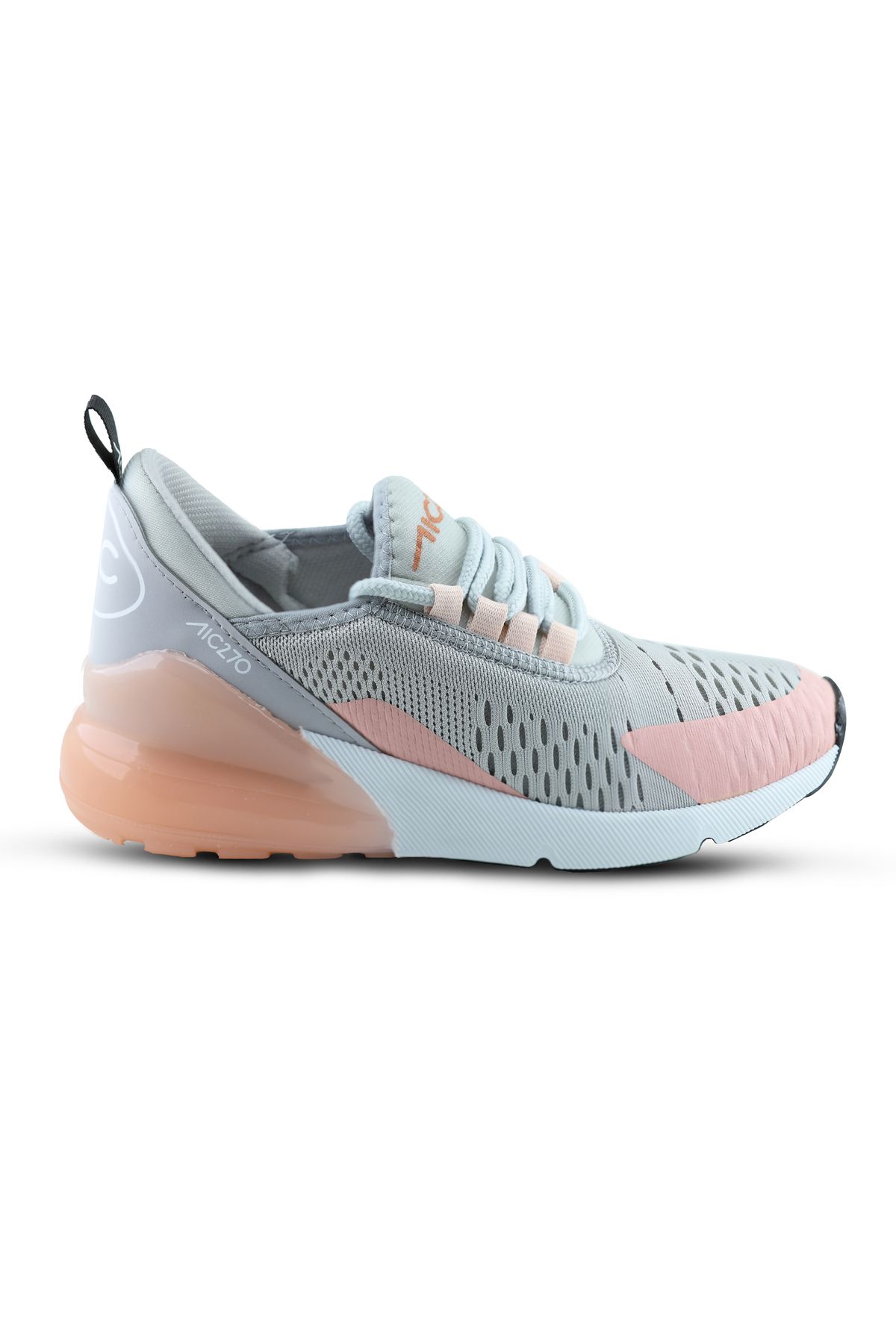 Gri-pembe Aıc 270 Sneaker Hafif Yürüyüş File Spor Ayakkabı