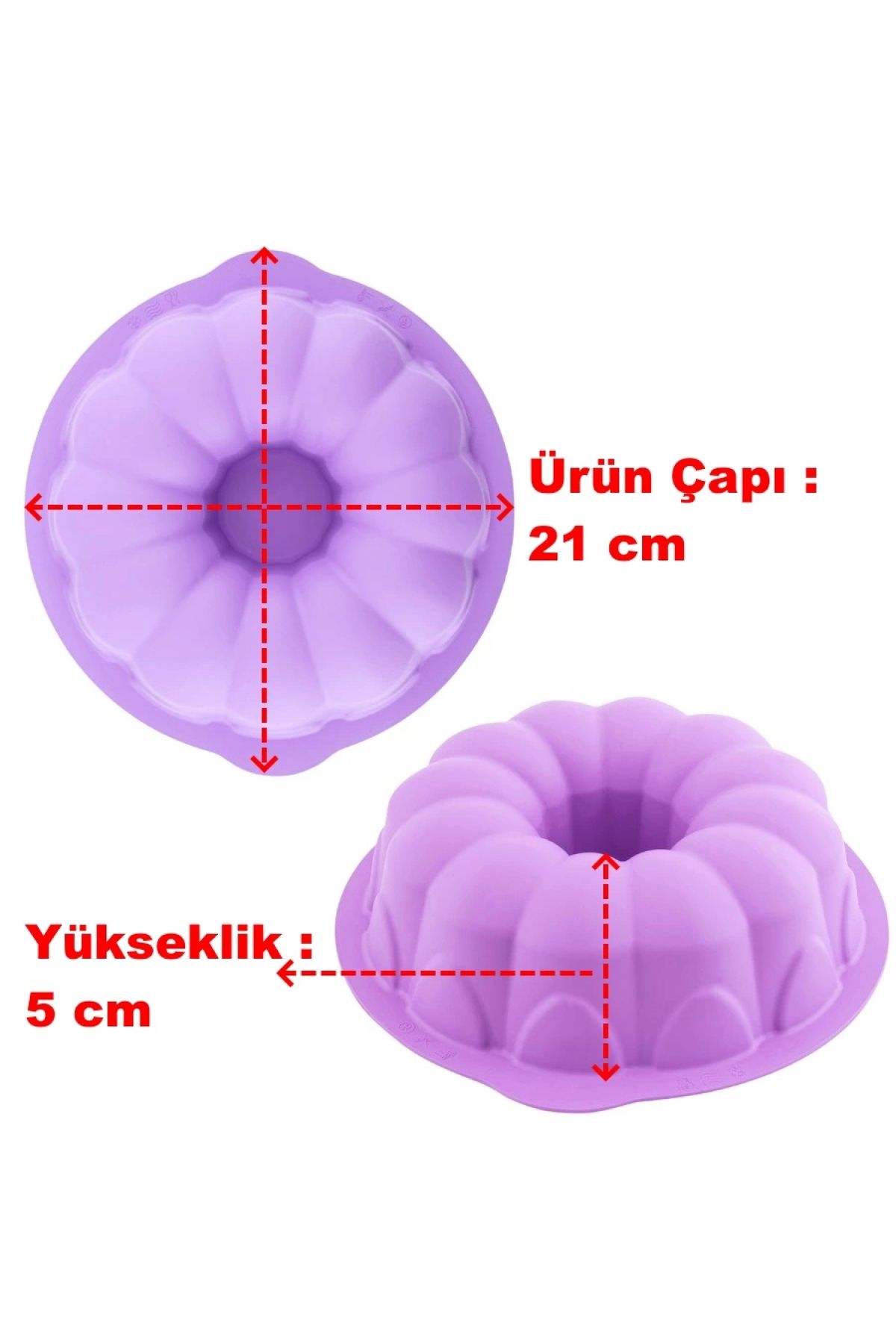 Silikon Klasik Kek Kalıbı 25 cm