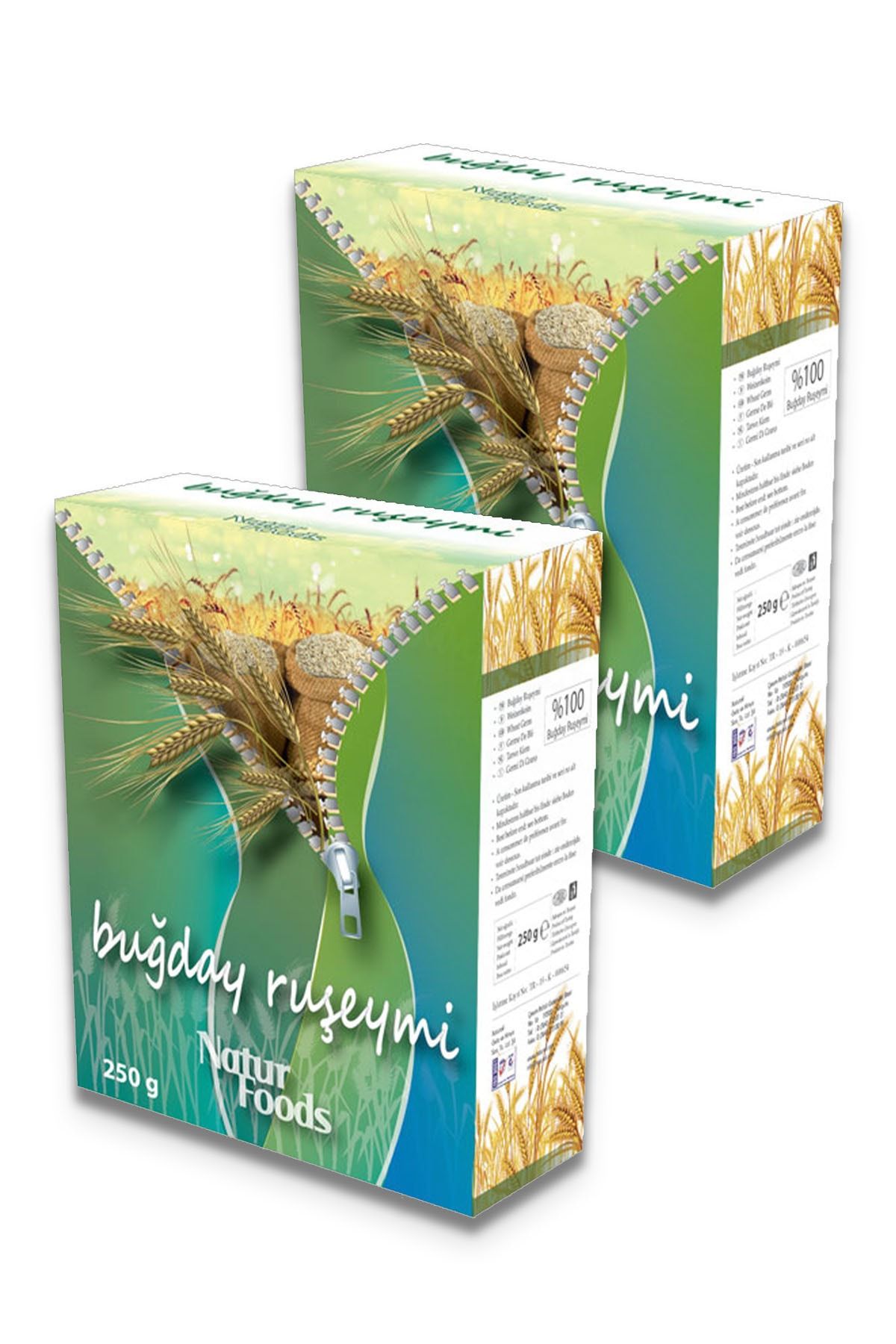 NaturFoods 2 Adet Doğal Buğday Ruşeymi Natur Foods 250+250 Gr