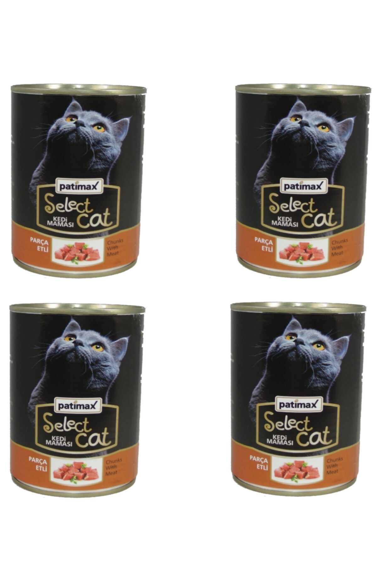Patimax Parça Etli Kedi Konservesi 400 Gr X 4 Adet