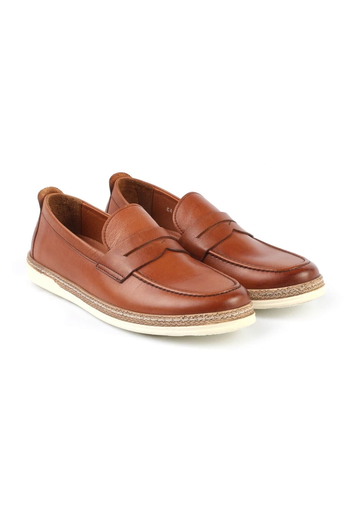 Stil Durağı Erkek Taba Renk Libero Loafer Ayakkabı C825
