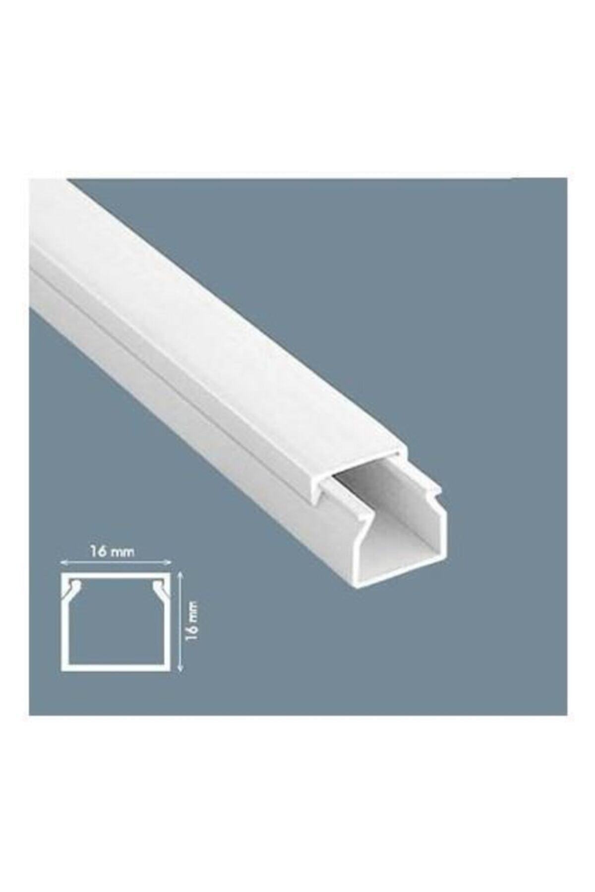 3M Yapışkanlı Kablo Kanalı 16x16 Mm 2 Metre 5 Adet