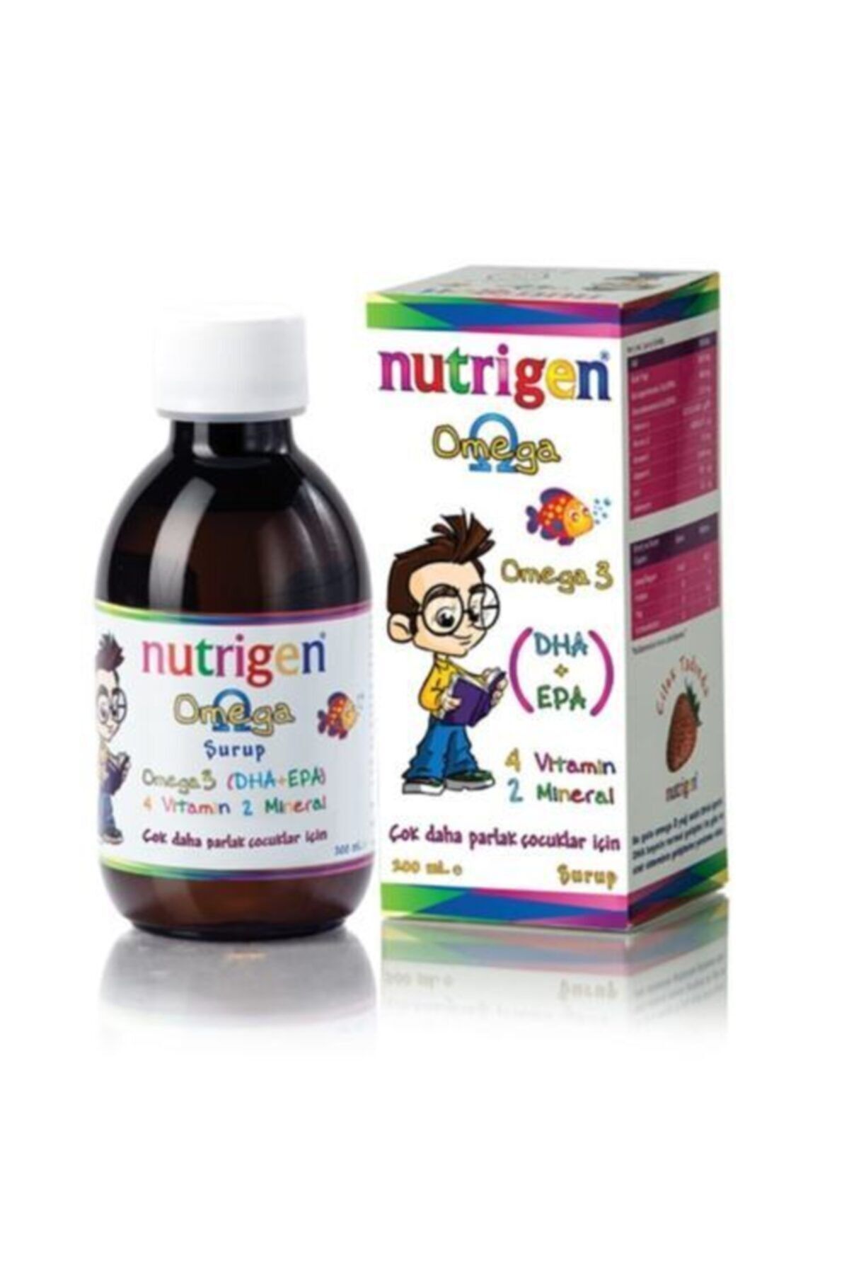 Nutrigen Omega 3 Balık Yağı Şurubu Çilek Aromalı 200 Ml
