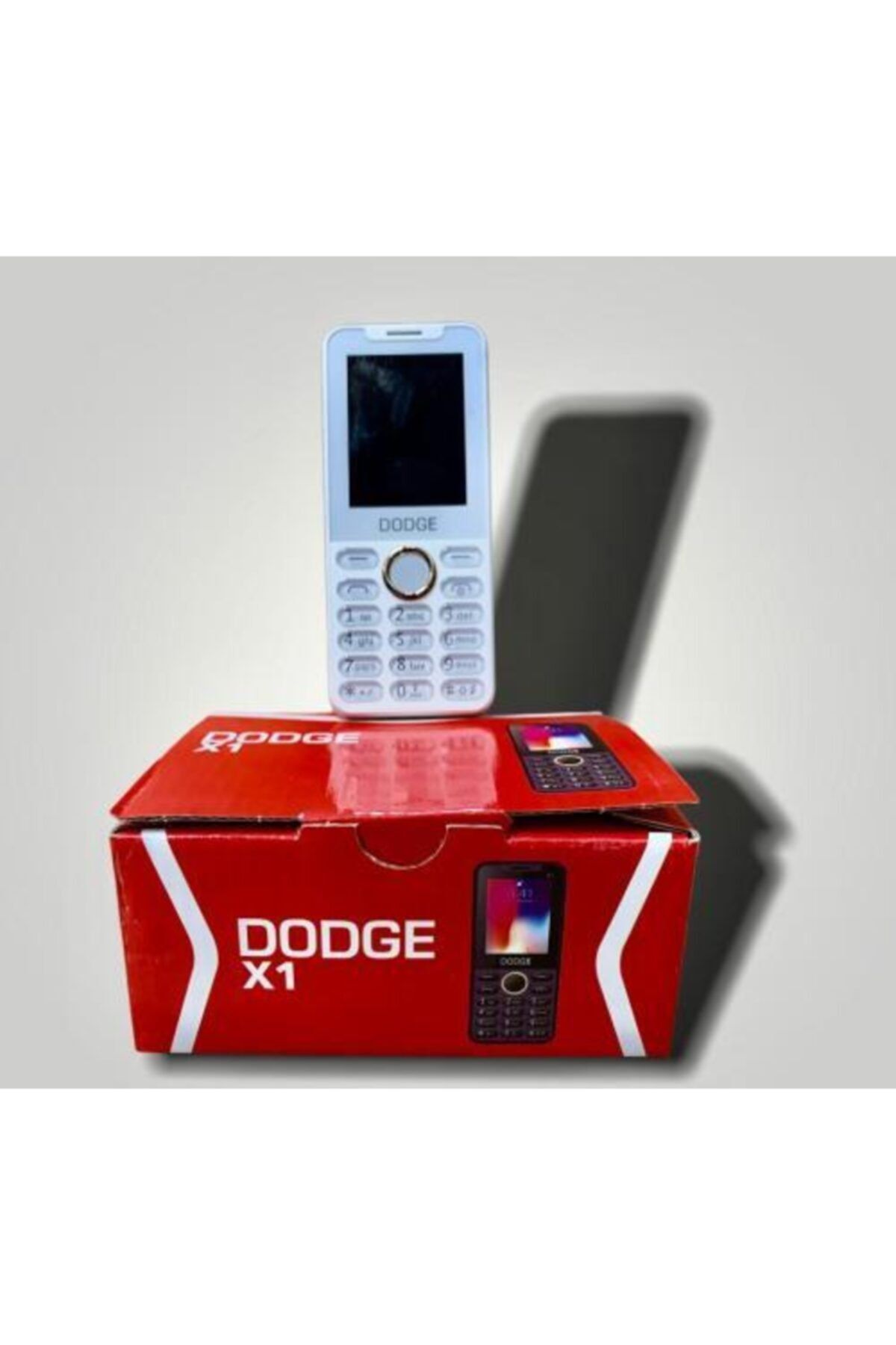 DODGE Beyaz X1 Tuşlu Büyük Ekran Yükses Sesli Telefon
