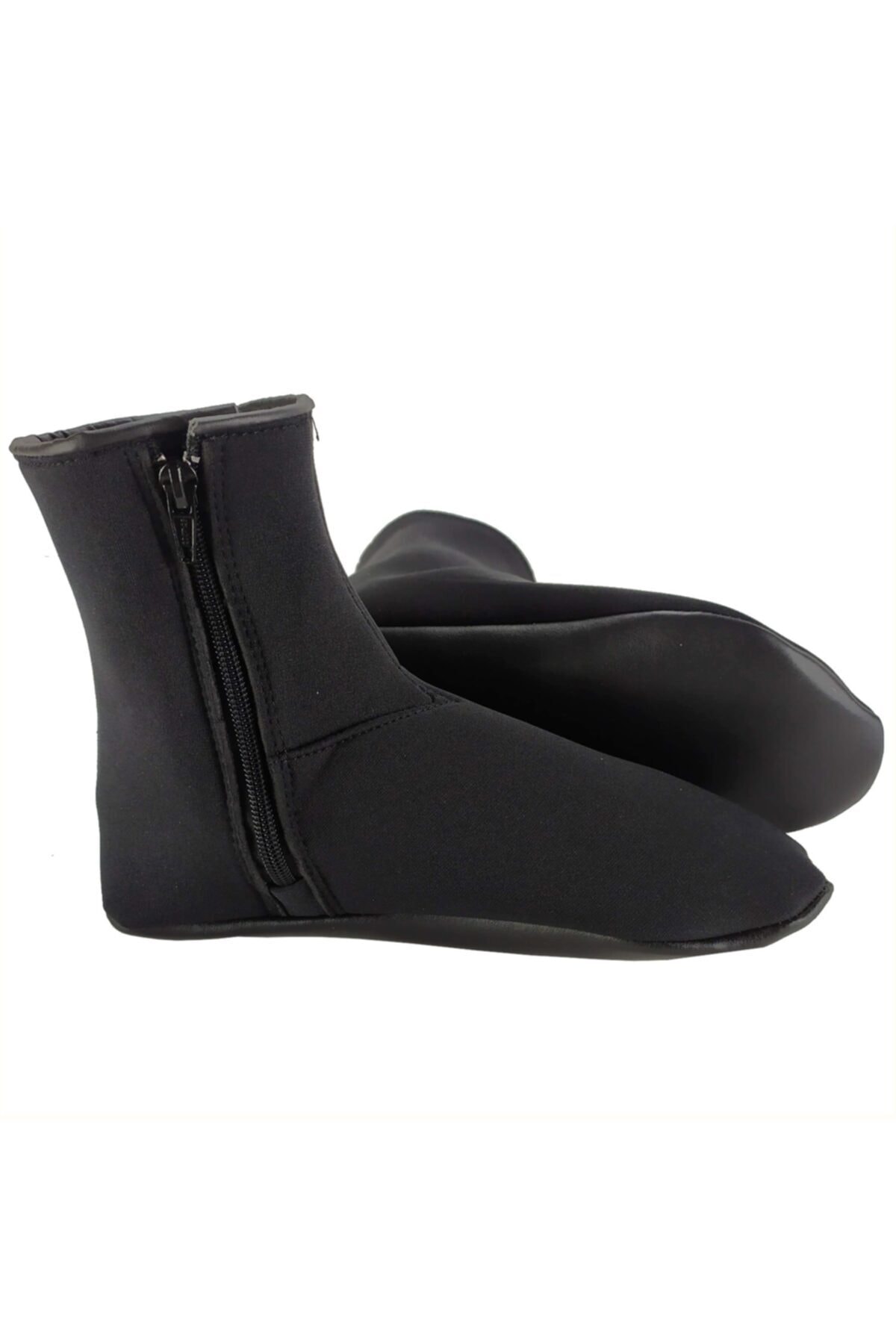 ALEYHA Fermuarlı Deri Tabanlı Kışlık Termal Mest