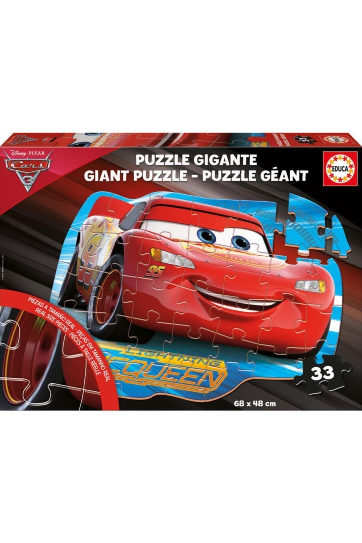 EDUCA Cars 3 Karton Yer Puzzle