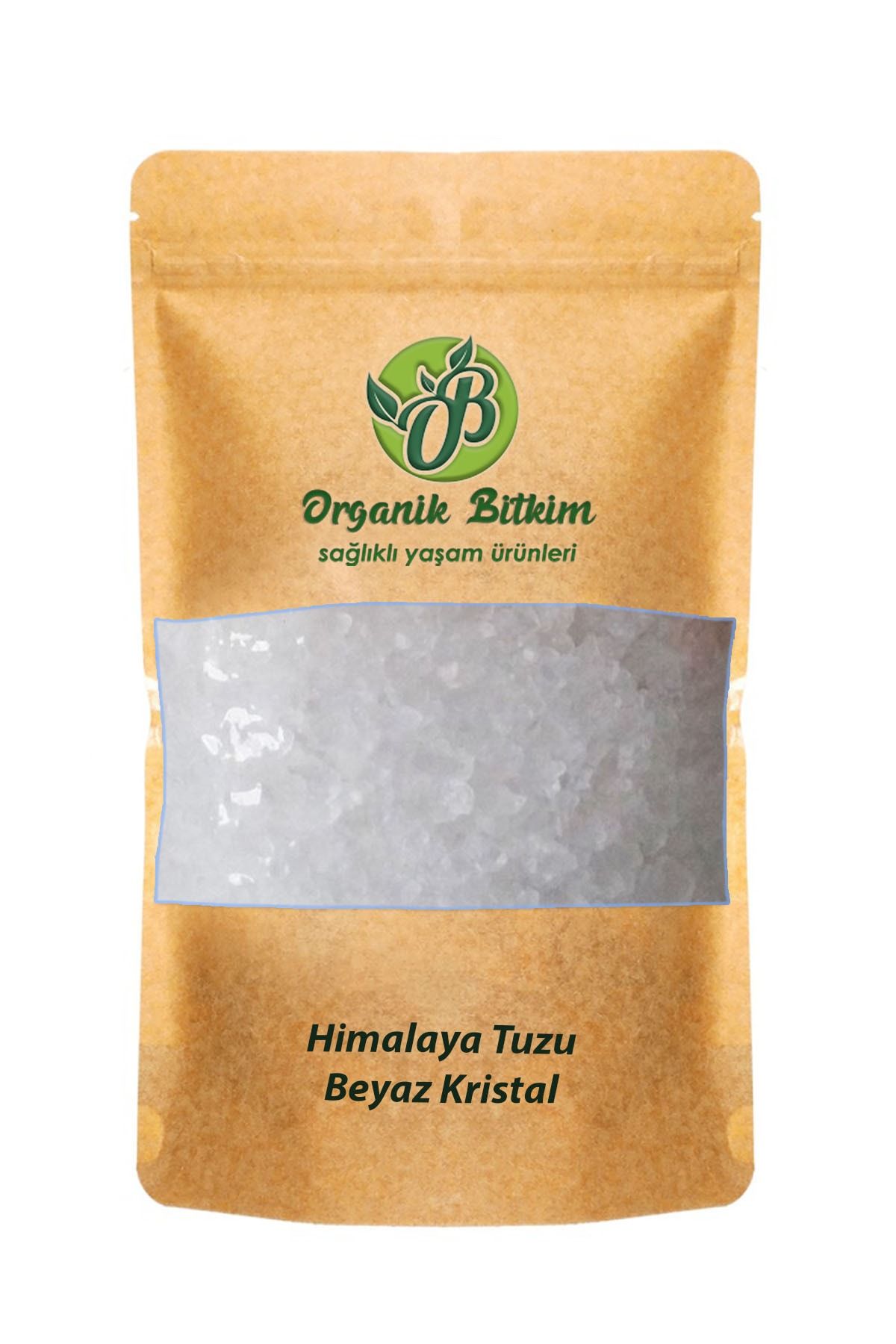 Organik Bitkim 2 Paket Himalaya Tuzu Kristal Beyaz Öğütülmemiş 500+500 G