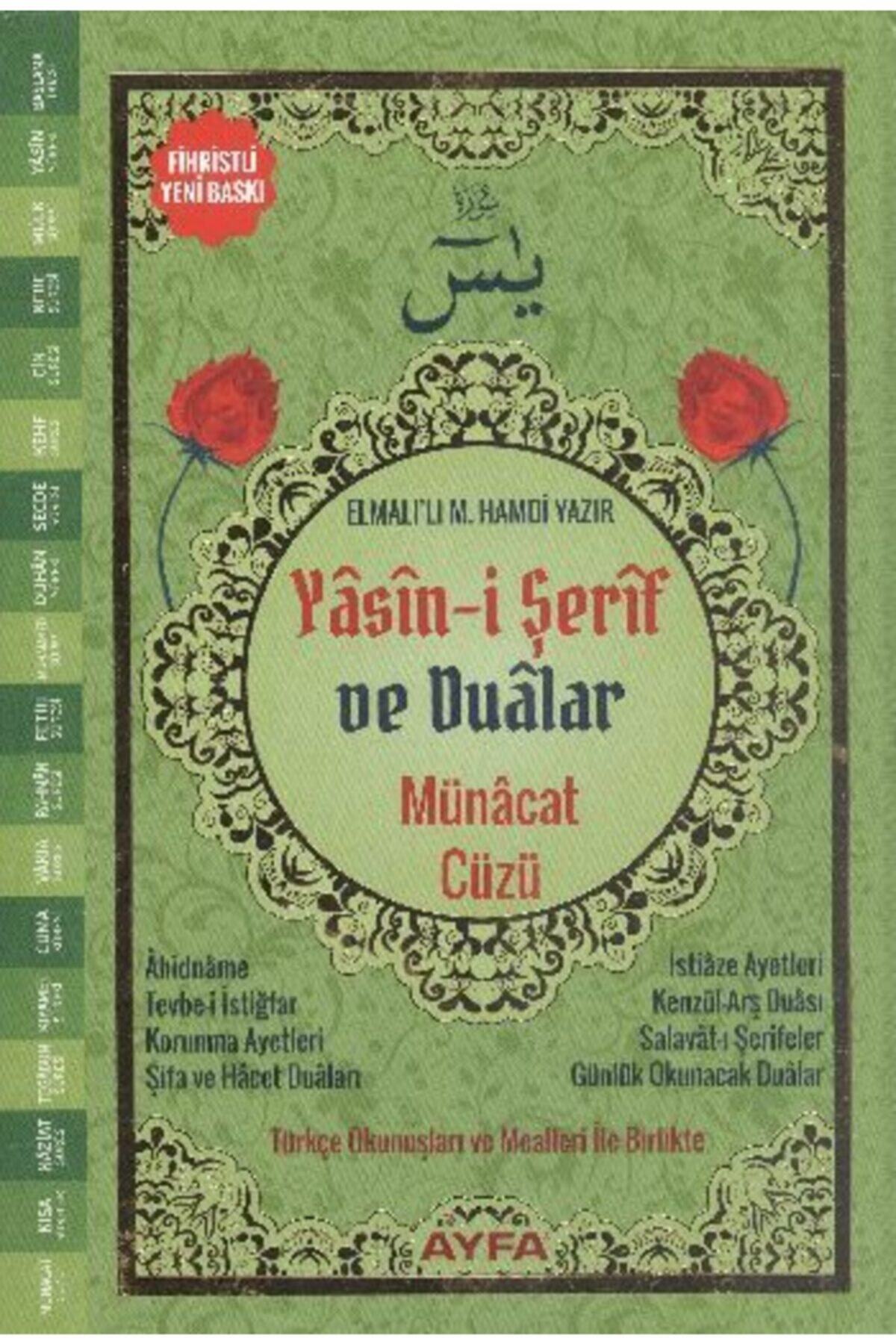 Ayfa Basın Yayın Münacat Cüzü Yasini Şerif Ve Dualar Orta Boy Ciltli