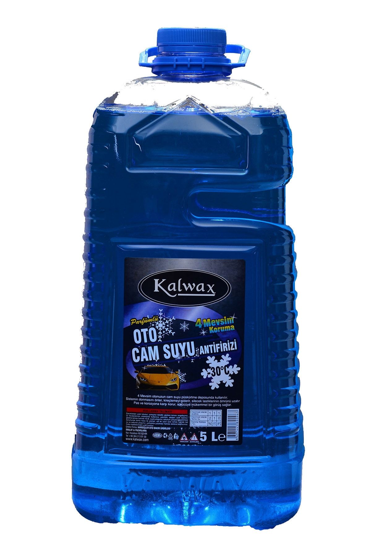 kalyoncu Kalwax Cam Suyu Antifrizi 5 Lt. 4 Adet Parfümlü -30c