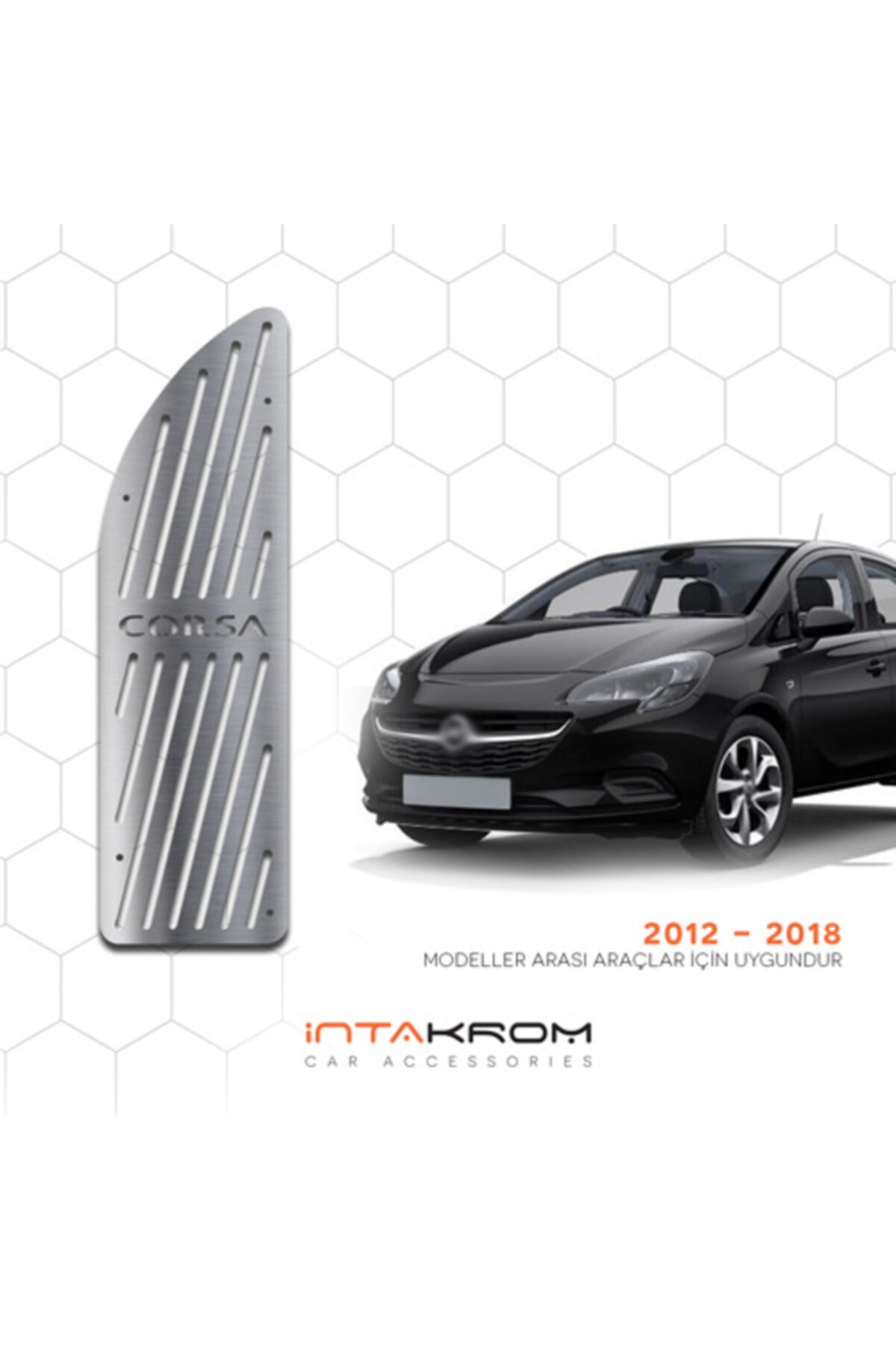 İntachrom Opel Corsa Krom Ayak Dinlendirme Pedalı - 2015 - 2019