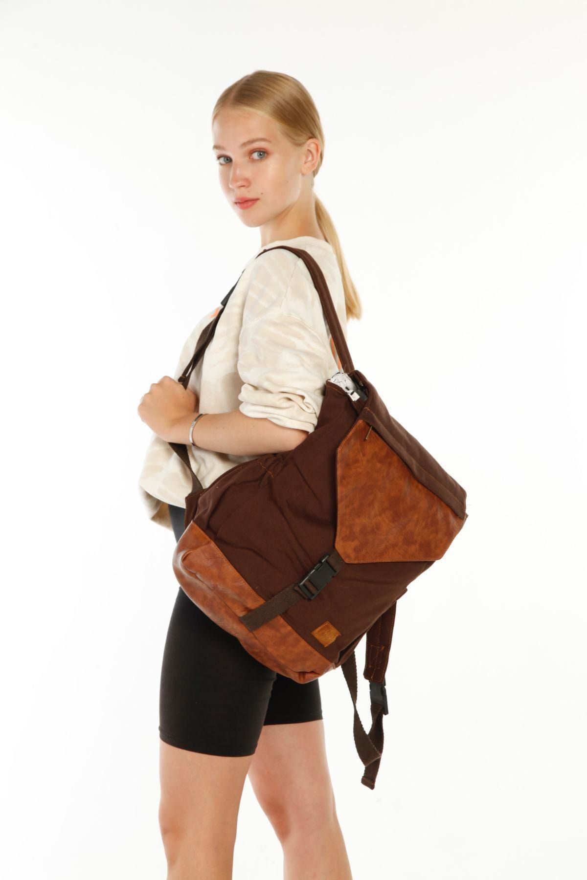 Street Bag Yuma Üst Kapaklı Sırt Çantası Kamp Gezi Çantası Unisex