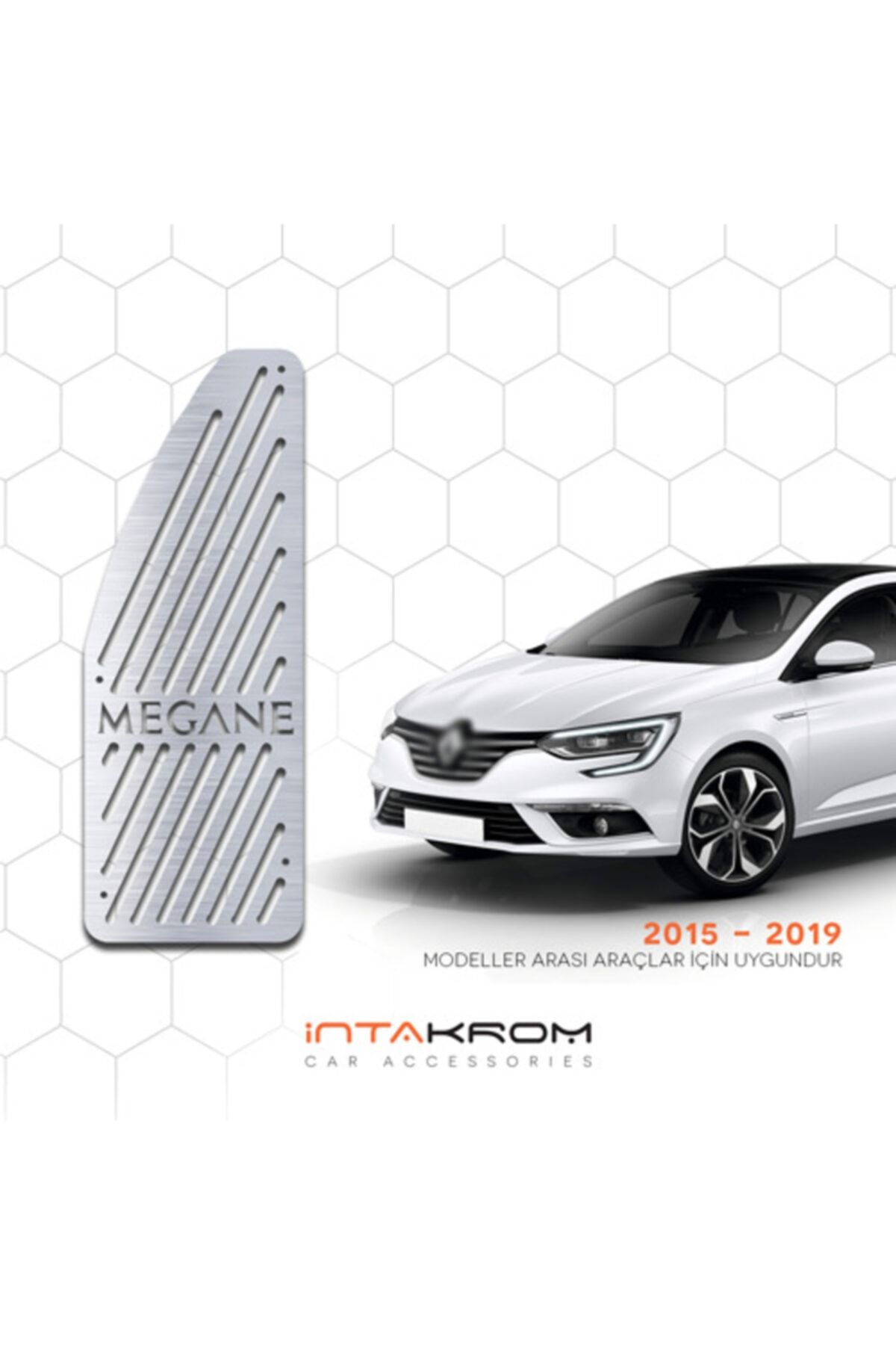 İntachrom Renault Megane 4 Krom Ayak Dinlendirme Pedalı - 2015 - 2019