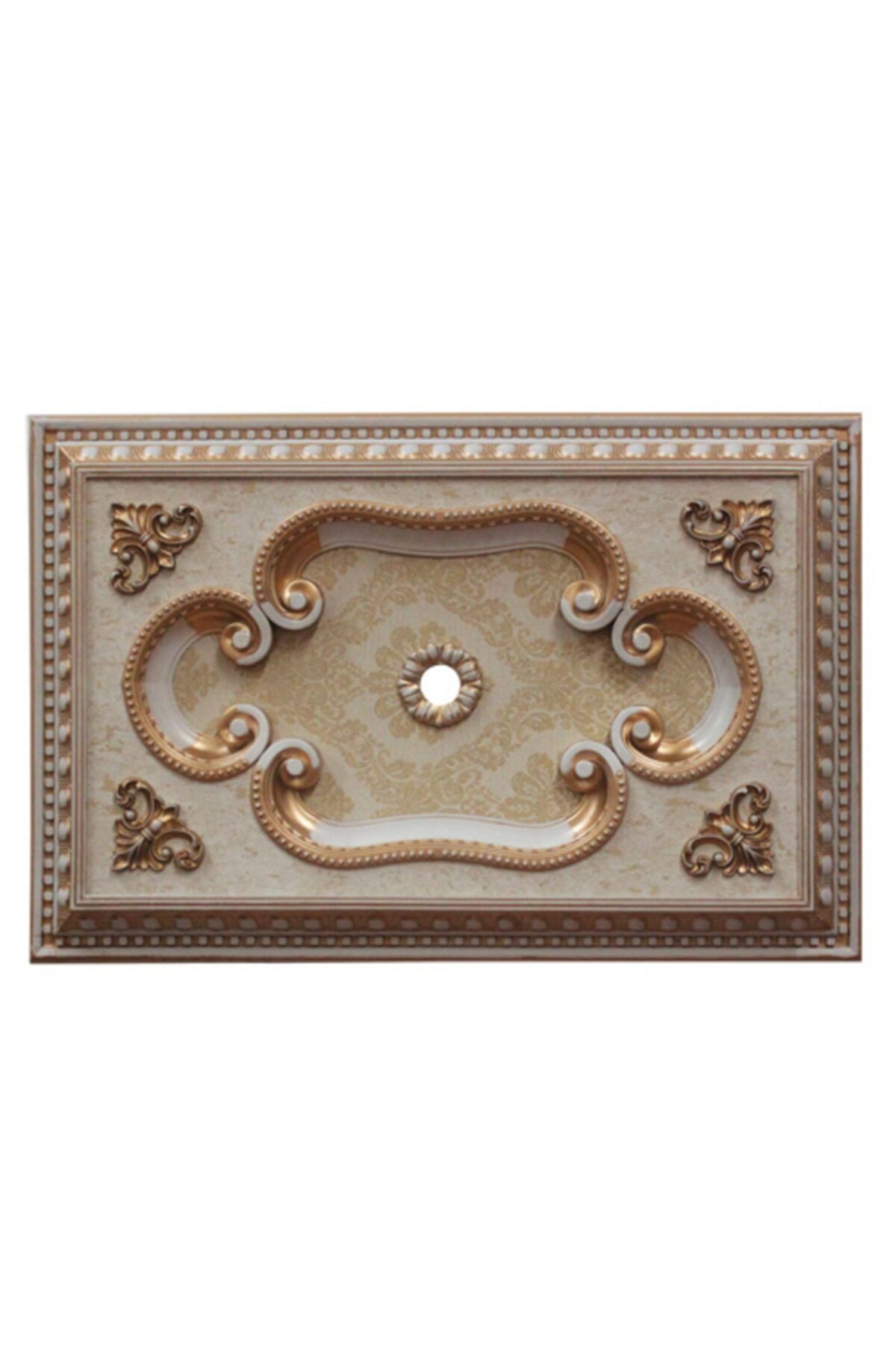 Decomanya Bronz Dikdörtgen Saray Tavan Göbeği 60*90 Cm