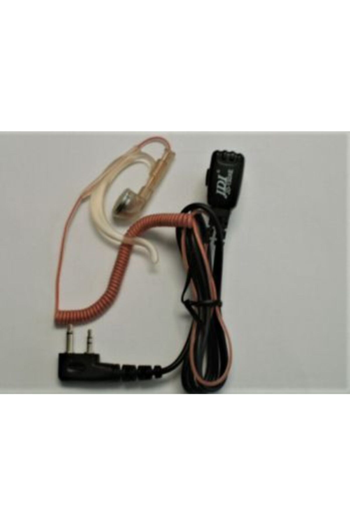 JDI Kulaklık Mikrofon Kenwood/kirisun/wouxun/baofeng/tyt Için Askılı, Ten Rengi Spiral Kablolu