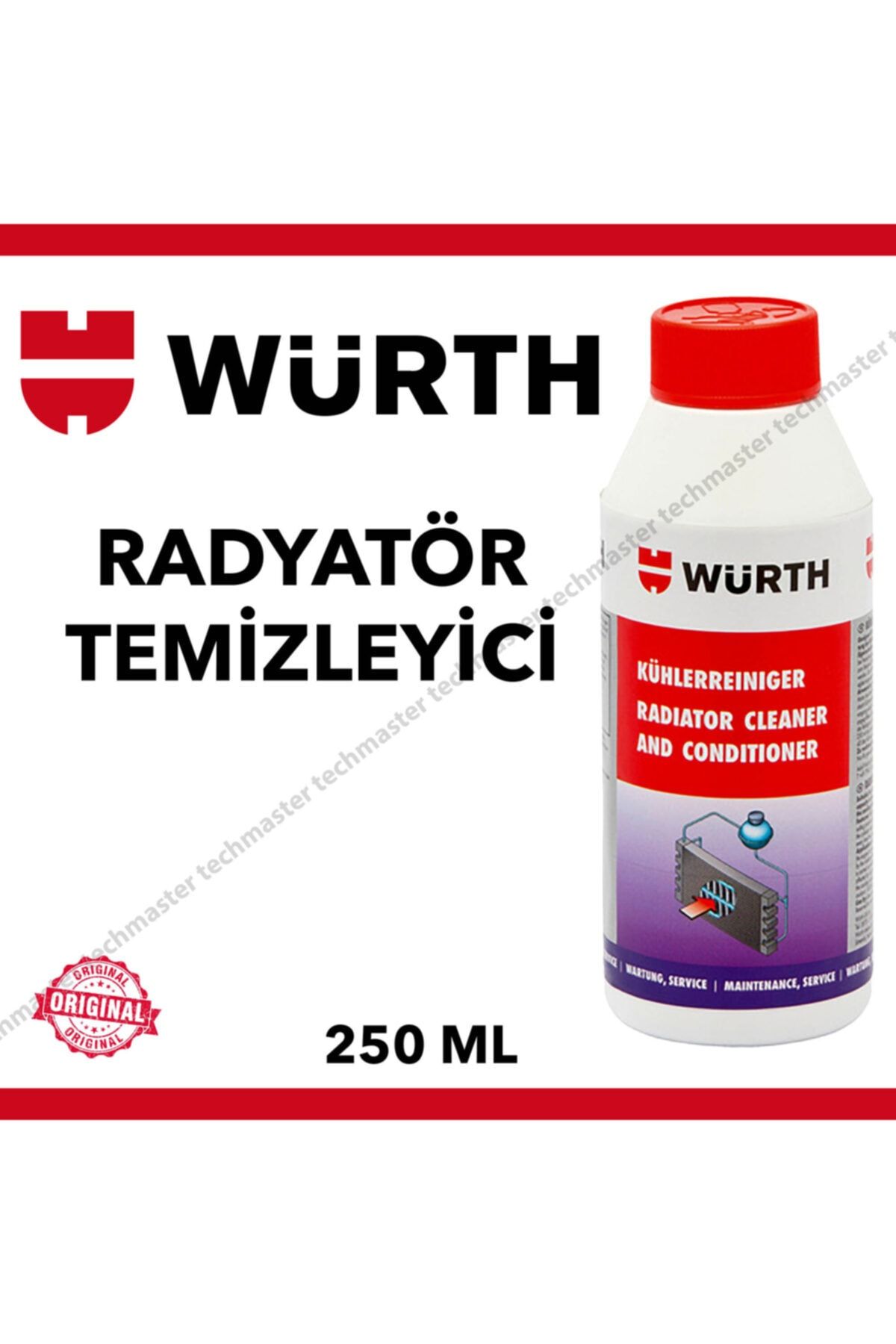 Techmaster Würth Radyatör Temizleyici 250ml