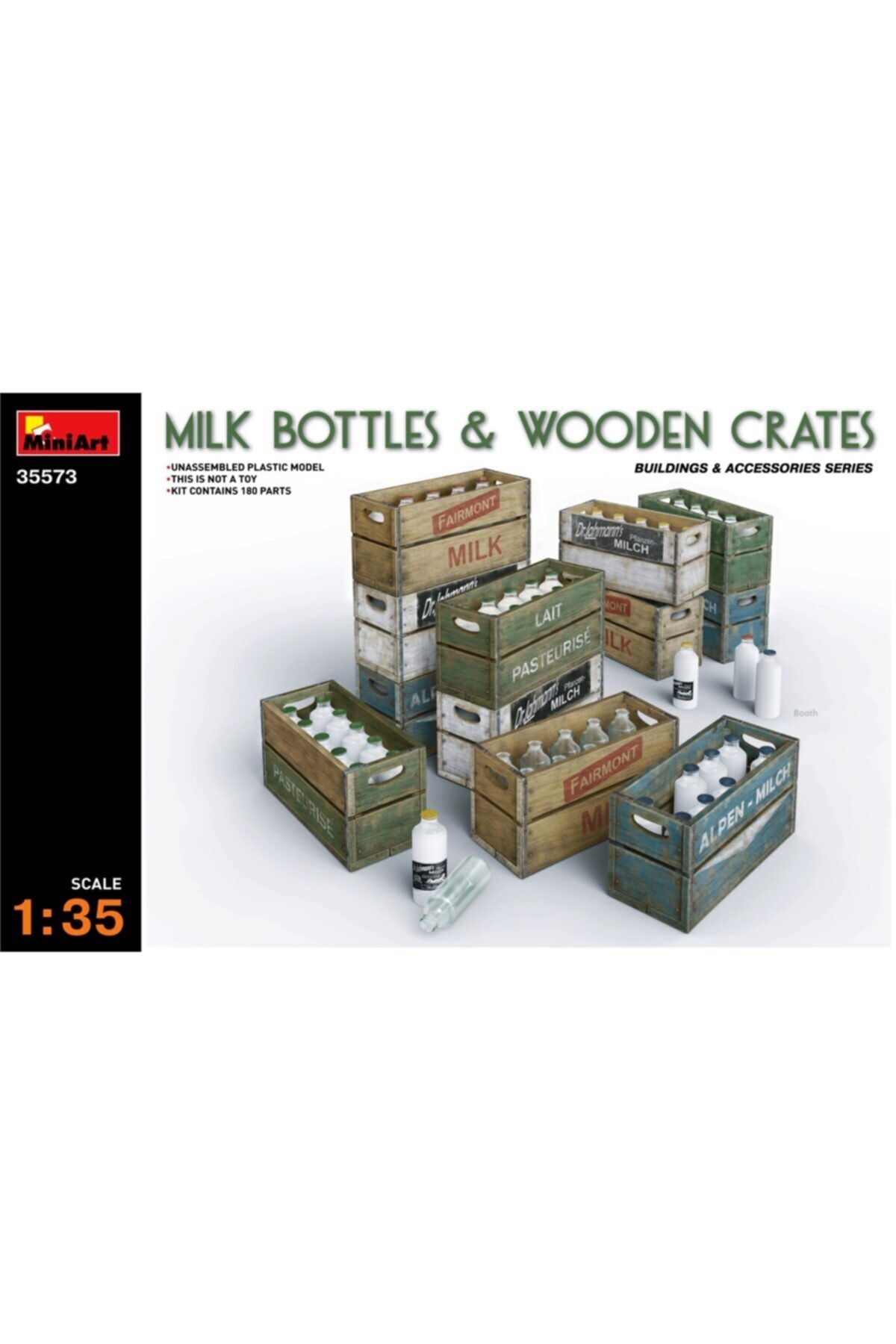 MiniArt Süt Şişeleri Ve Ahşap Fıçılar
