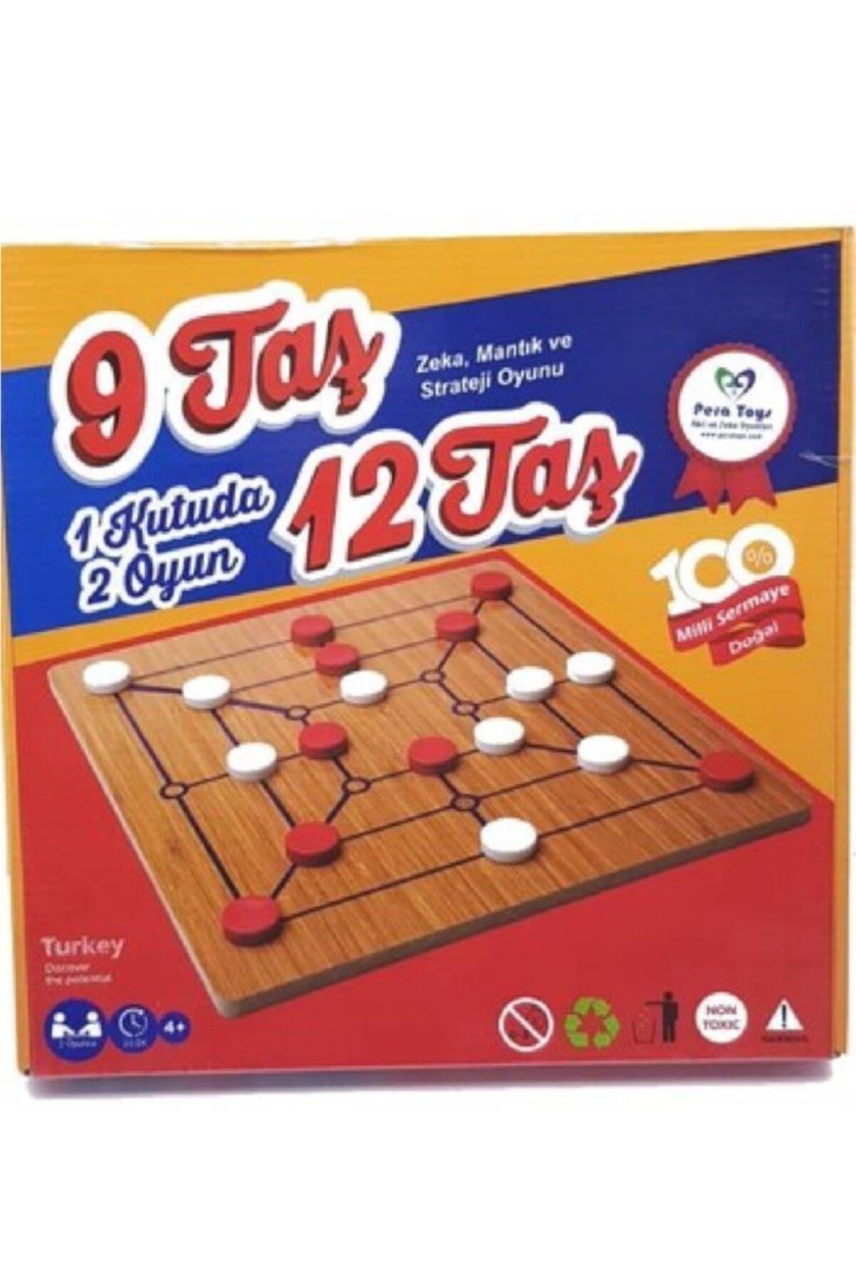 Pera Toys 9 Taş 12 Taş Strateji Ve Zeka Oyunu