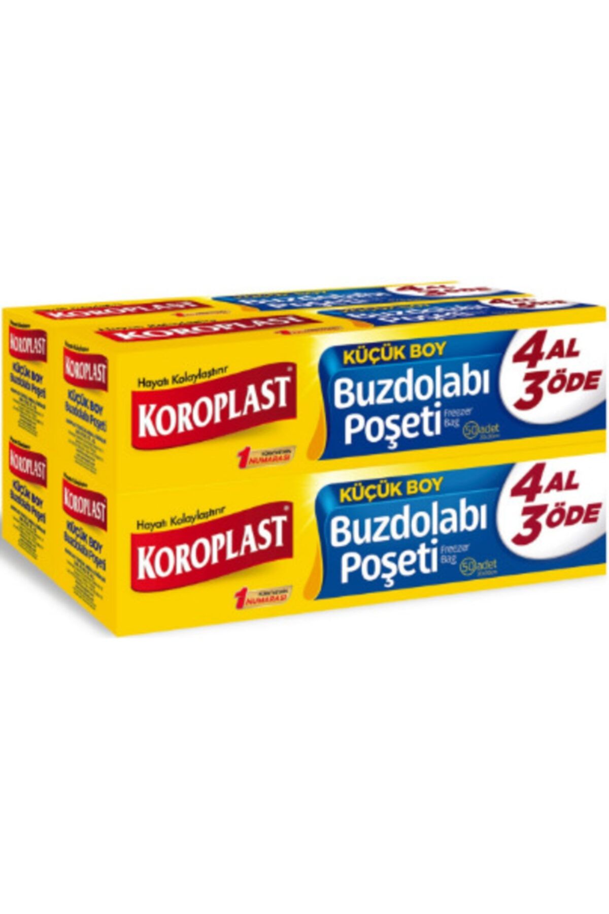 Koroplast Buz Dolabı Poşeti Küçük Boy 4 Paket X 40 Adet ( 160 Adet)