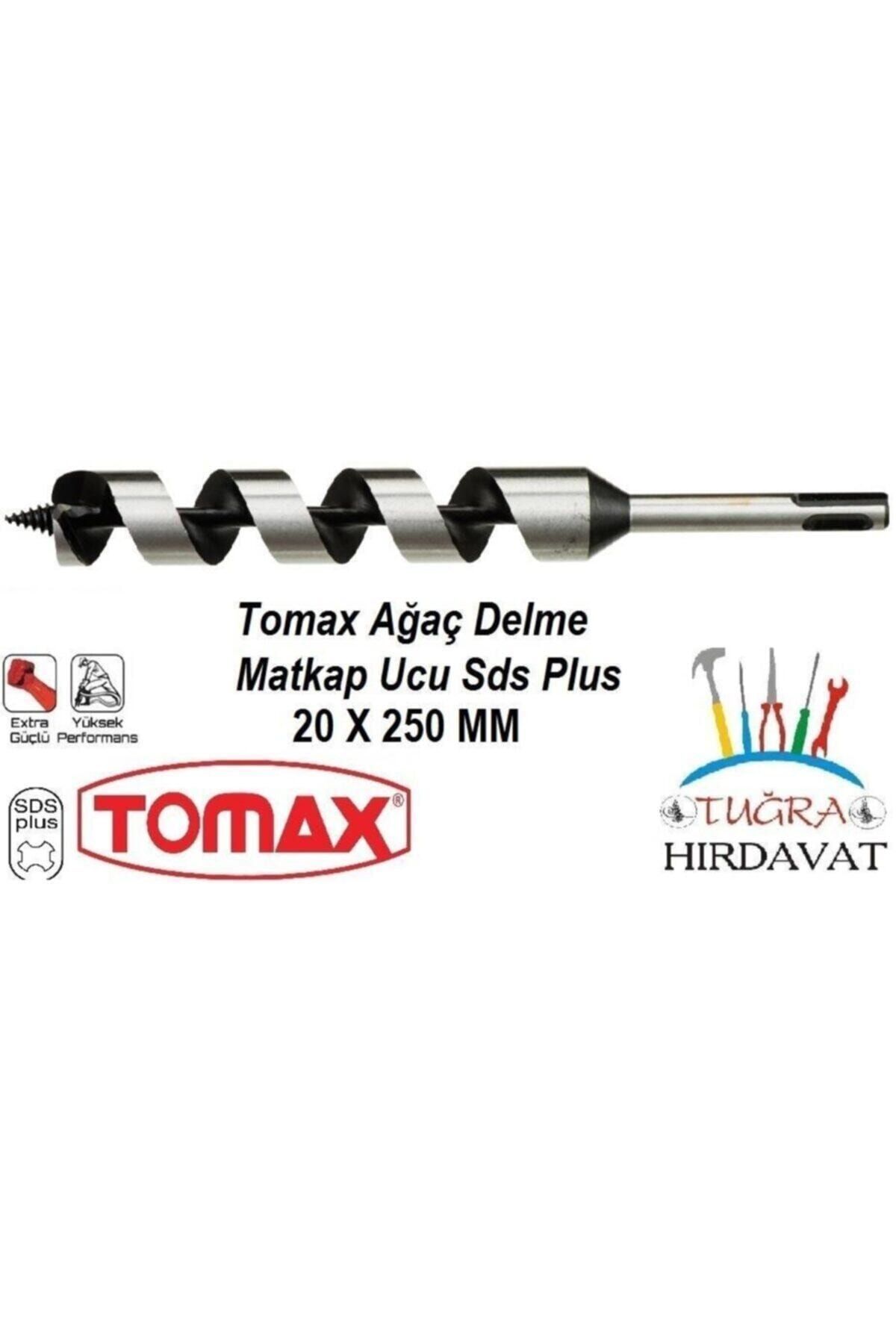 Tomax Sds Plus Ağaç Delme Ahşap Delme Delici Matkap Ucu 20x250