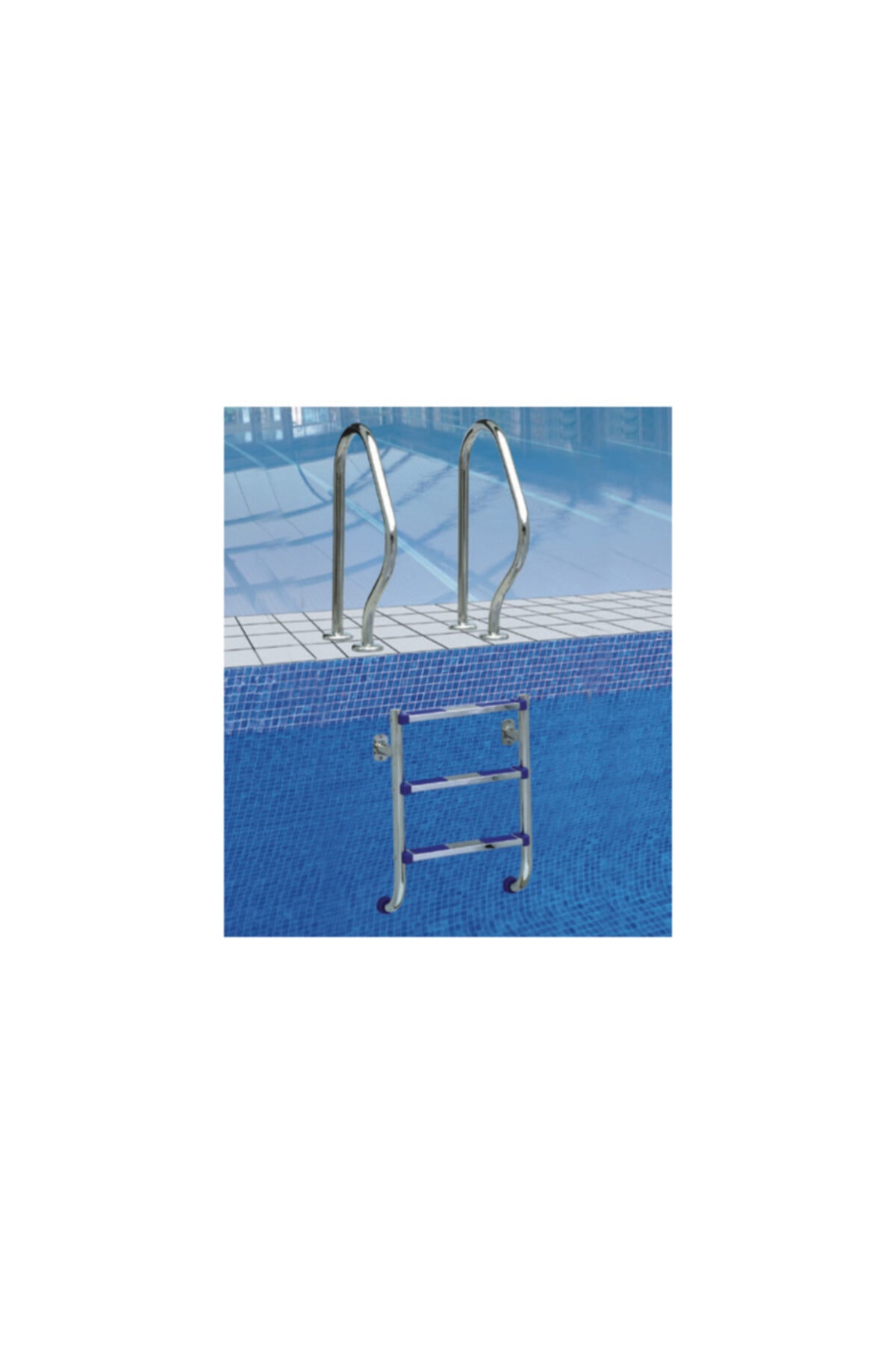 Waterfun Merdiven Two Part Seri Paslanmaz 4 Basamaklı