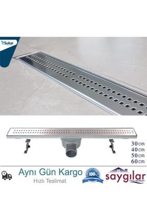 Paslanmaz Duş Kanalı Yer Süzgeci Duş Izgarası 30cm Image 1