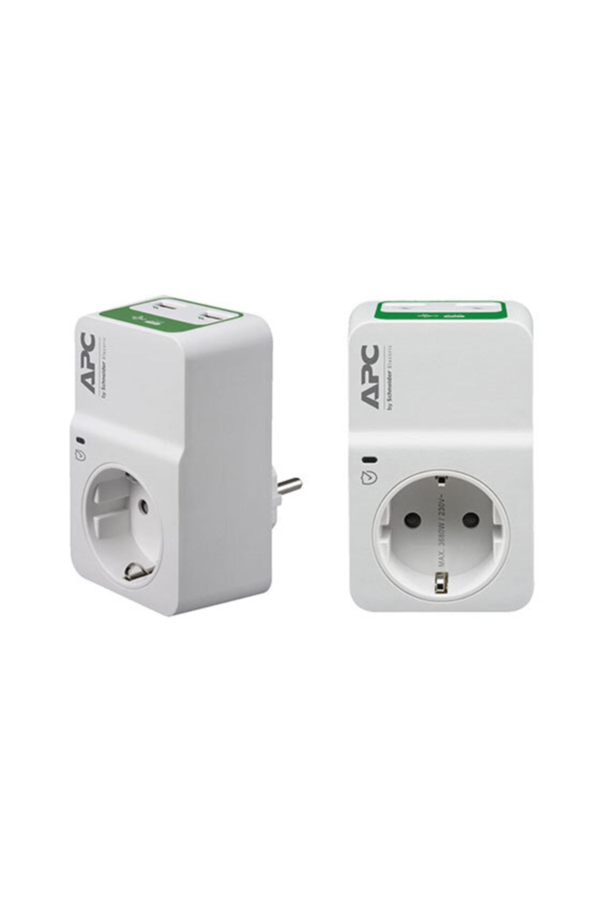 SCHNEIDER Electric Apc Tekli Akım Korumalı Priz 2 Usb'li Pm1wu2-g