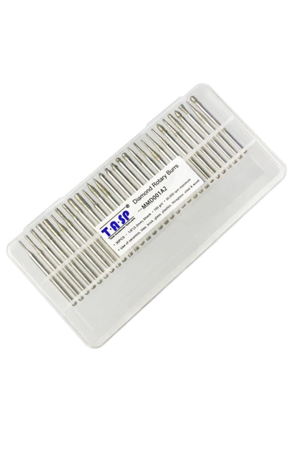 Dremel Tasp Vb Gravür Elmas-cam Oyma Ve Şekillendirici Uç Seti(dayanıklı Plastik Kutulu-30 Adet)