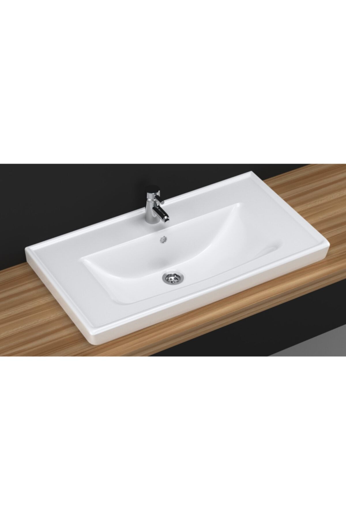 TURAVİT Safir 80 Cm Etajer Uyumlu Lavabo