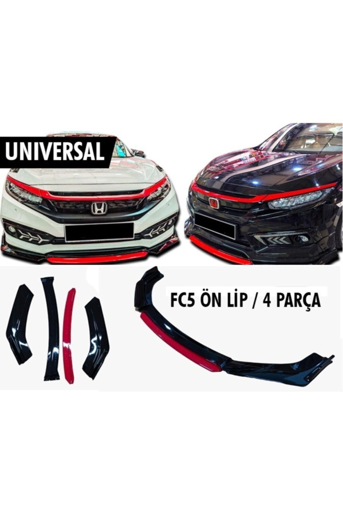 autovision honda civic fc5 on tampon lip 4 parca fiyati yorumlari trendyol