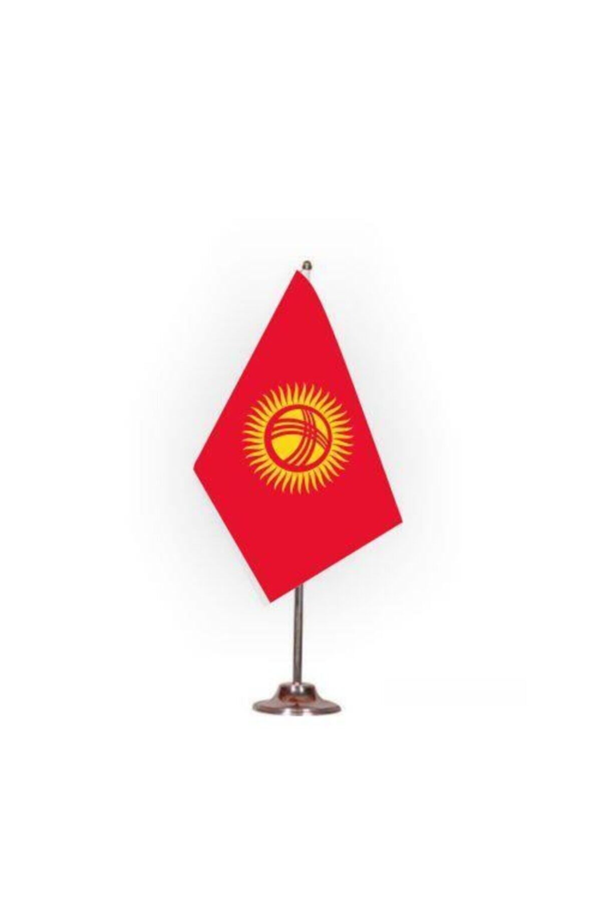 d&d plus Kırgızistan Masa Bayrağı (direkli)