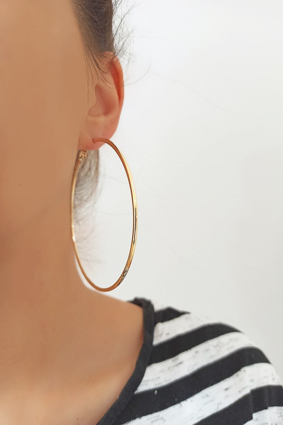 Çlk Accessories Büyük Boy Halka Küpe B150
