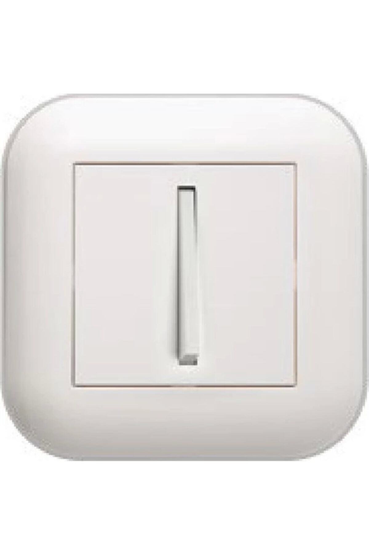 OVİVO Seldur Prime Loft Beyaz Slim Anahtar Çerçeve