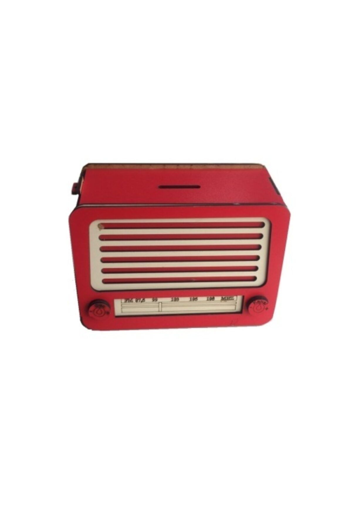 Emarketim Nostaljik Ahşap Radyo Kumbara