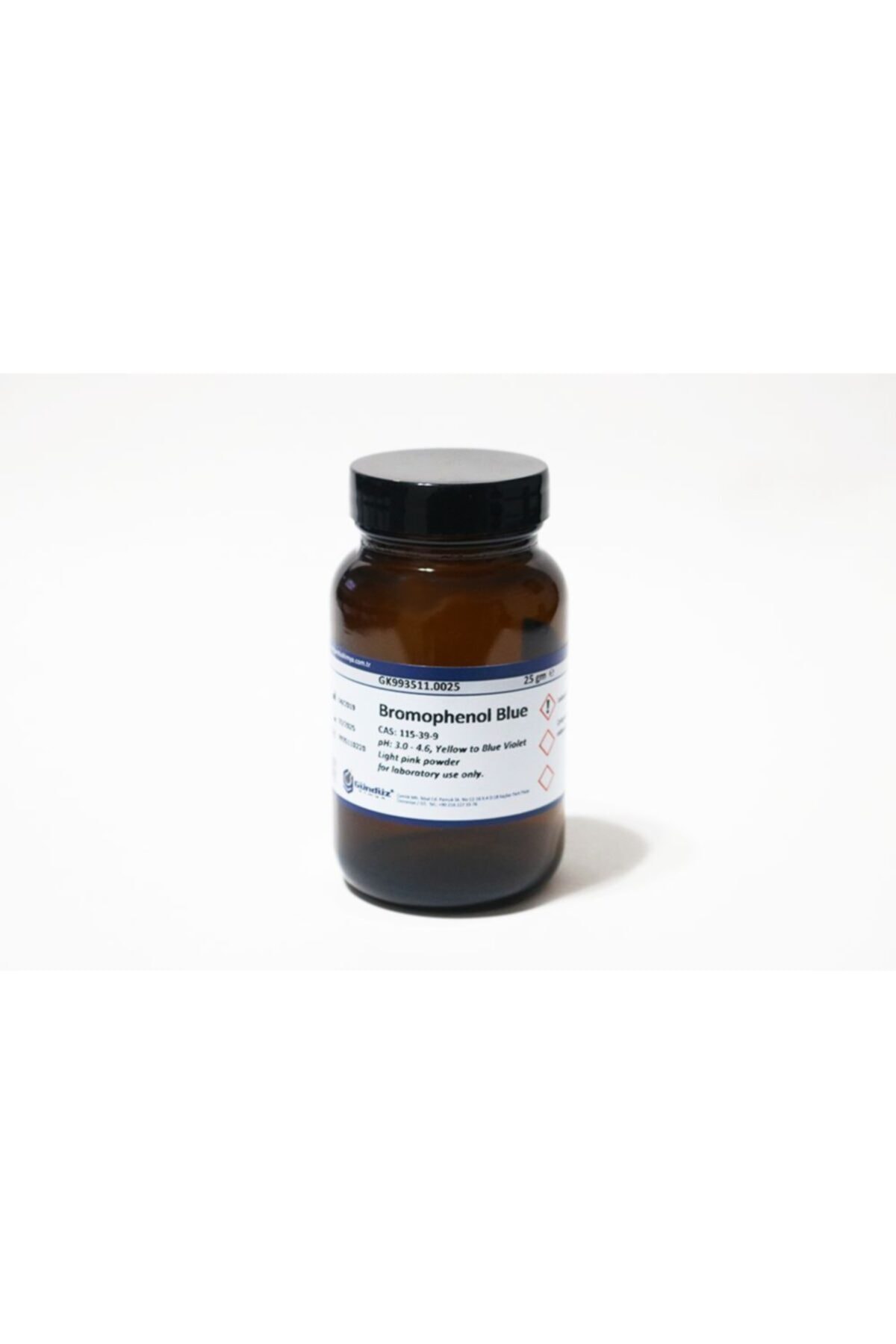 Gündüz Kimya Bromfenol Mavisi, Bromophenol Blue Indicator - 25 Gram