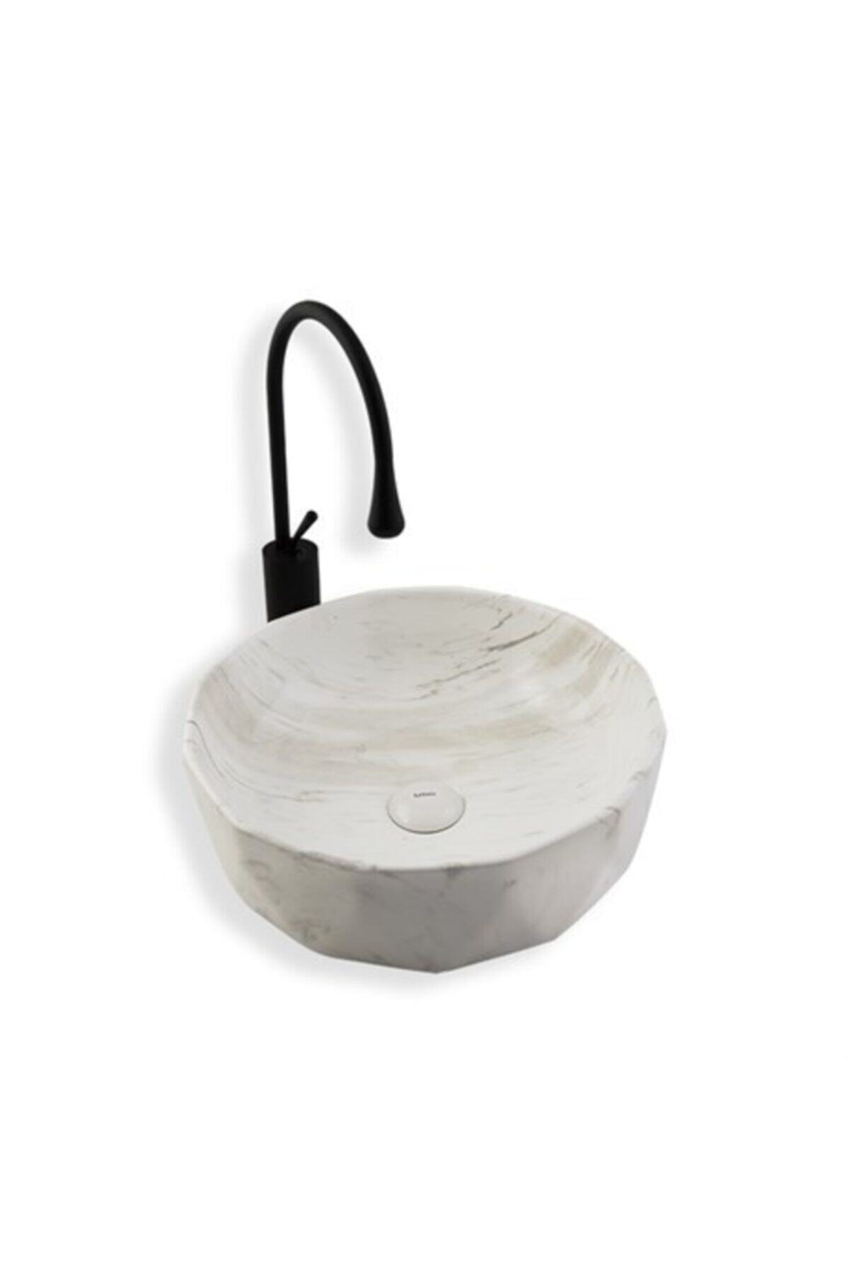 LENA E-2110m3 Tezgah Üstü Porselen Lavabo