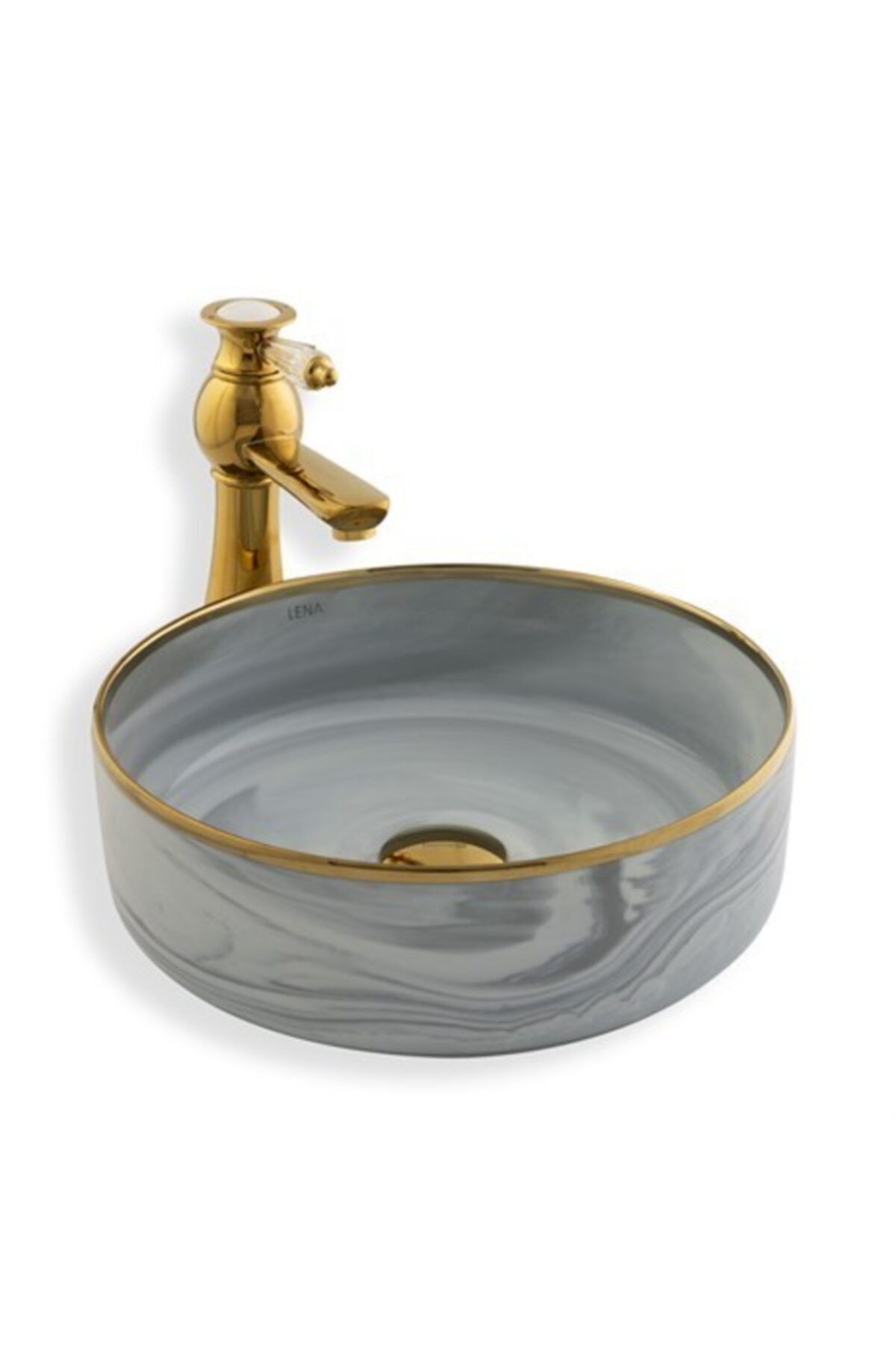LENA E-7026 Tezgah Üstü Porselen Lavabo