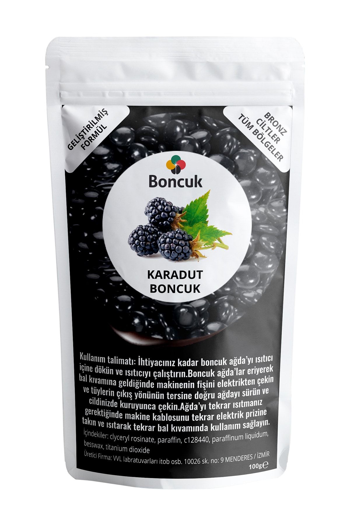 Vivol Boncuk Ağda Karadut - Sert Tüyler 100g