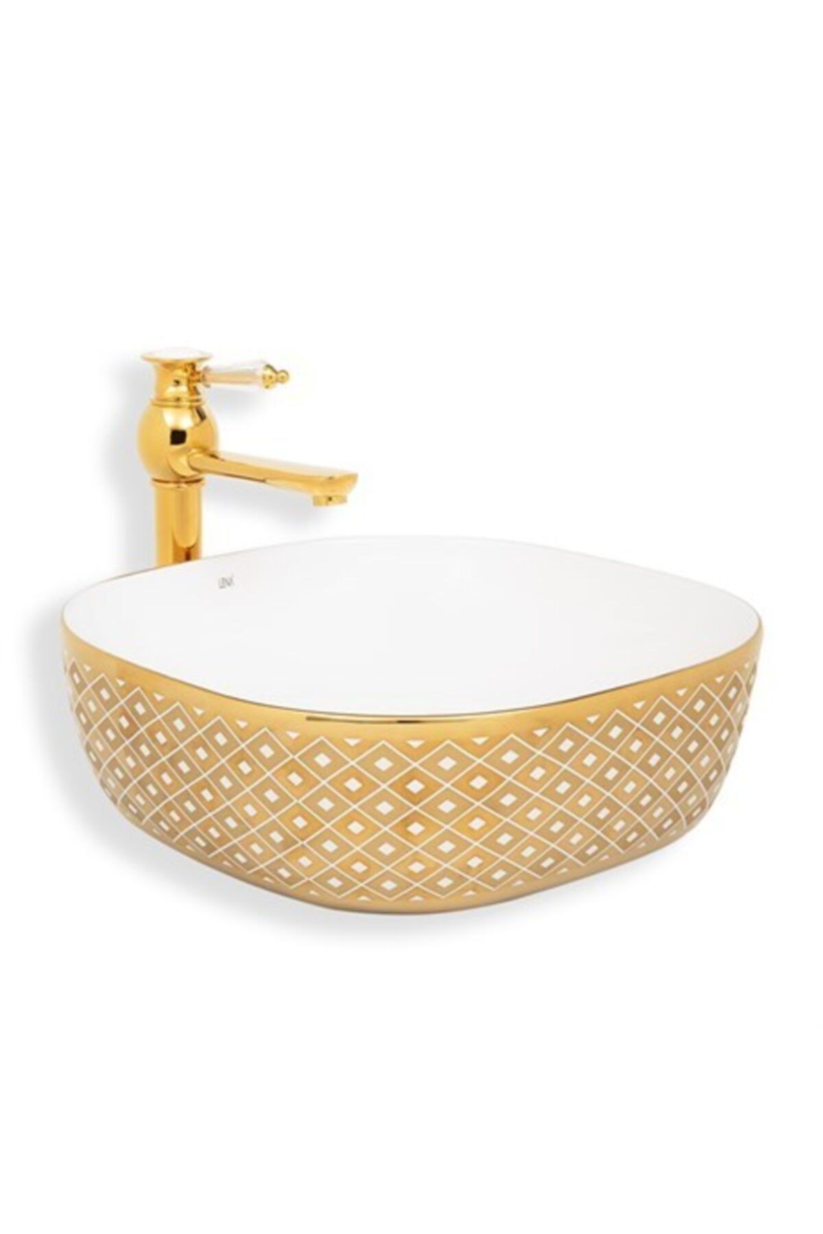 LENA E-8128 Tezgah Üstü Porselen Lavabo