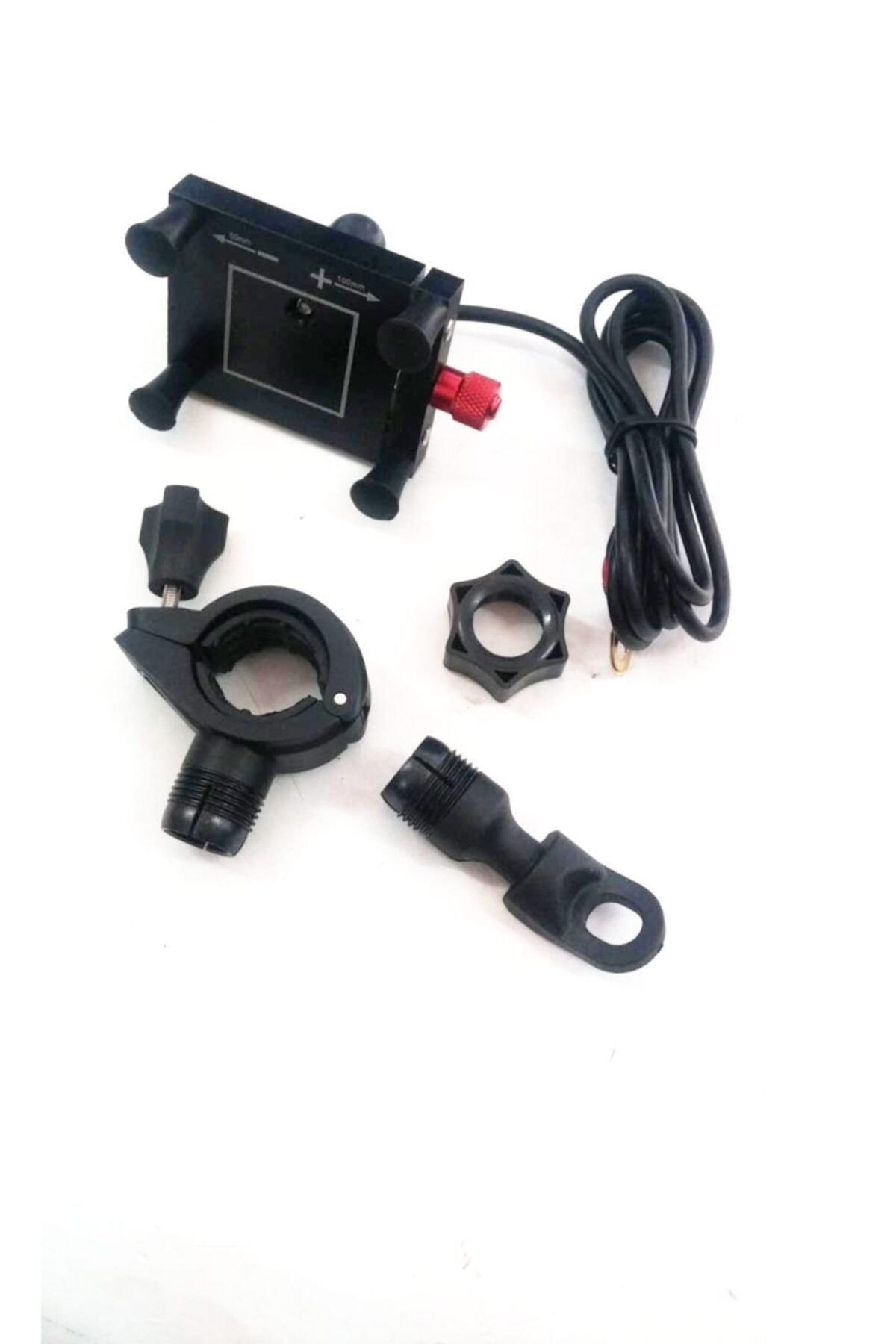 MOTOSPARTAN S016 Usb Şarj Girişli Navigasyon & Telefon Tutucu, Gidon Ve Ayna Bağlantılı, Vidalı & Sıkıştırmalı