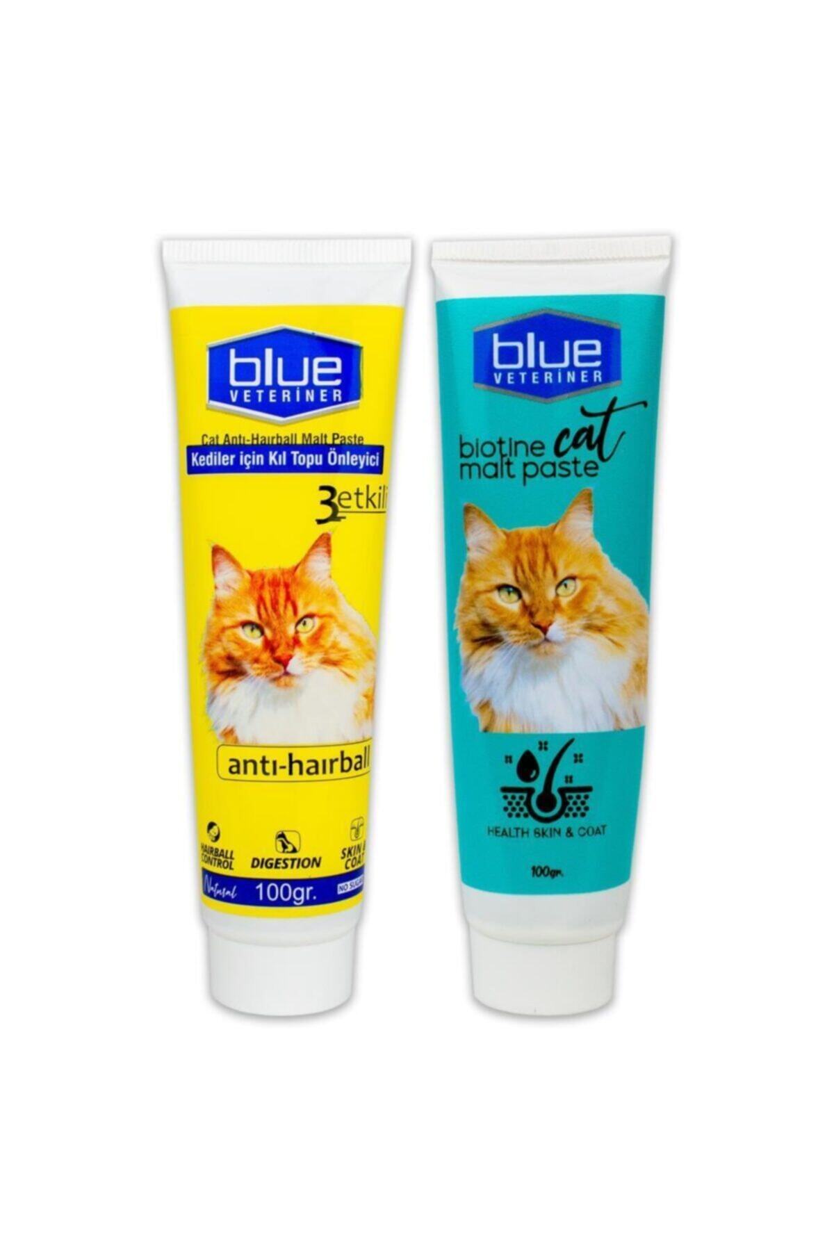 Blue Veteriner Biotin+antihairball Malt 100gr 2'li Paket