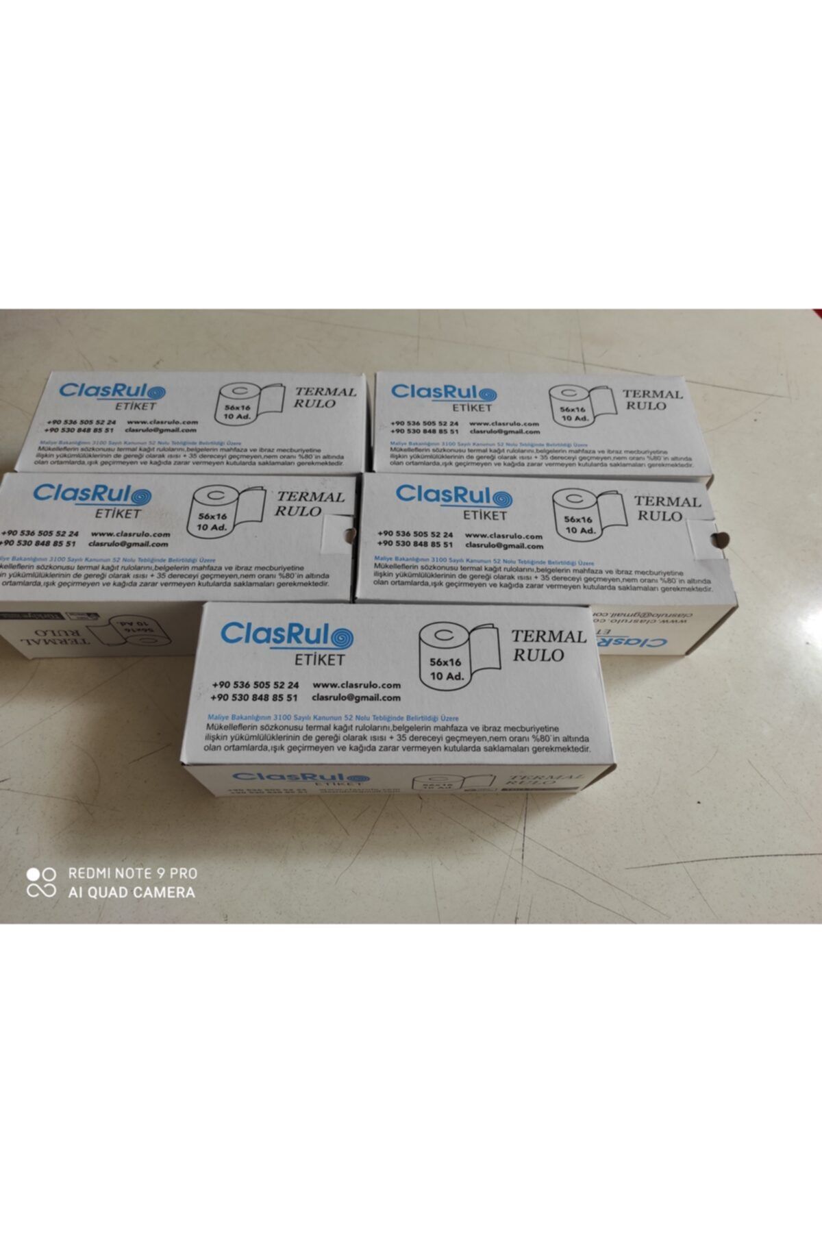 Mitsubishi Clas Rulo 56*16 Yazar Kasa / Pos Cihazı Termal Rulo (10 Lu Paket)(5 Li Koli)(10x5=50 Adet Fiyatıdır)