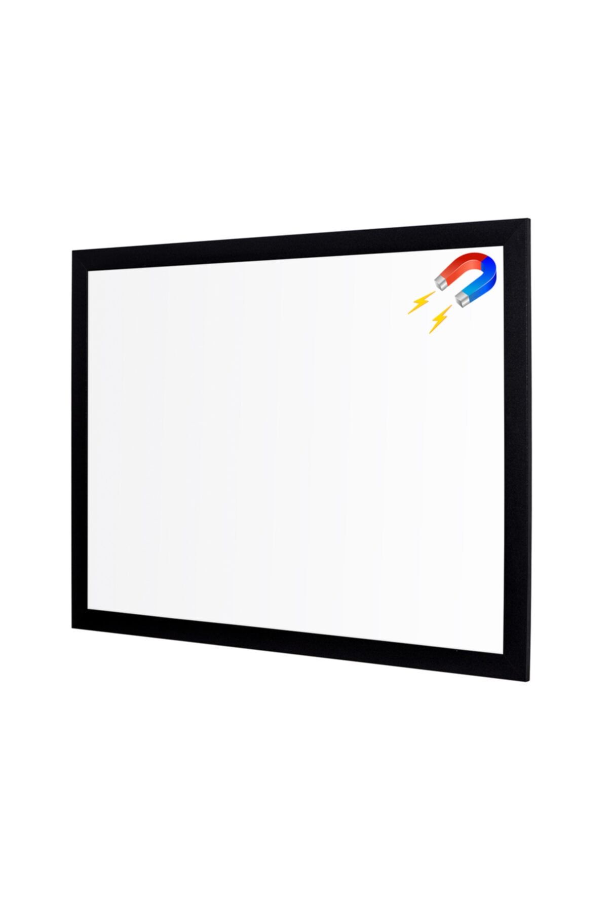 Penguen 90x130 Lüks Mdf Çerçeve Duvara Monte Manyetik Yazı Tahtası Beyaz