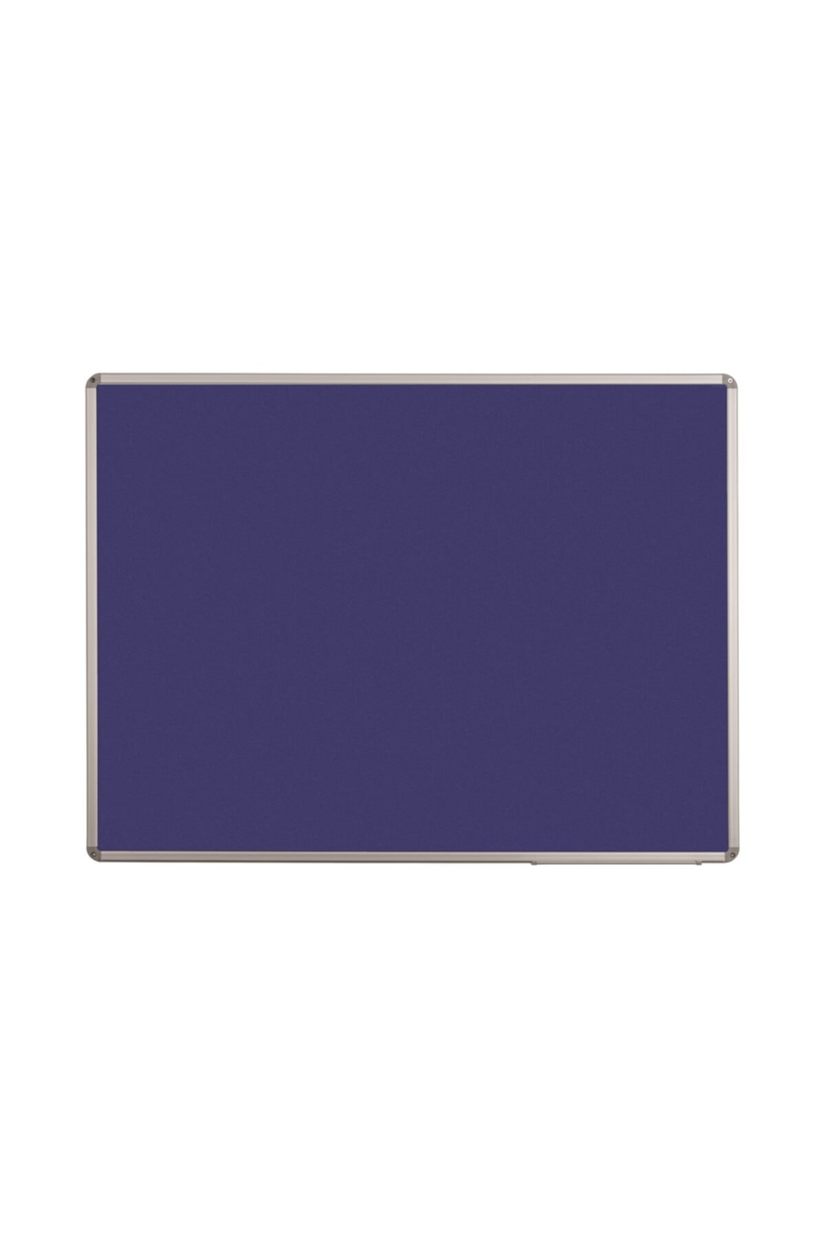 Penguen 120x200 Alüminyum Çerçeve Duvara Monte Mavi Kumaşlı Pano